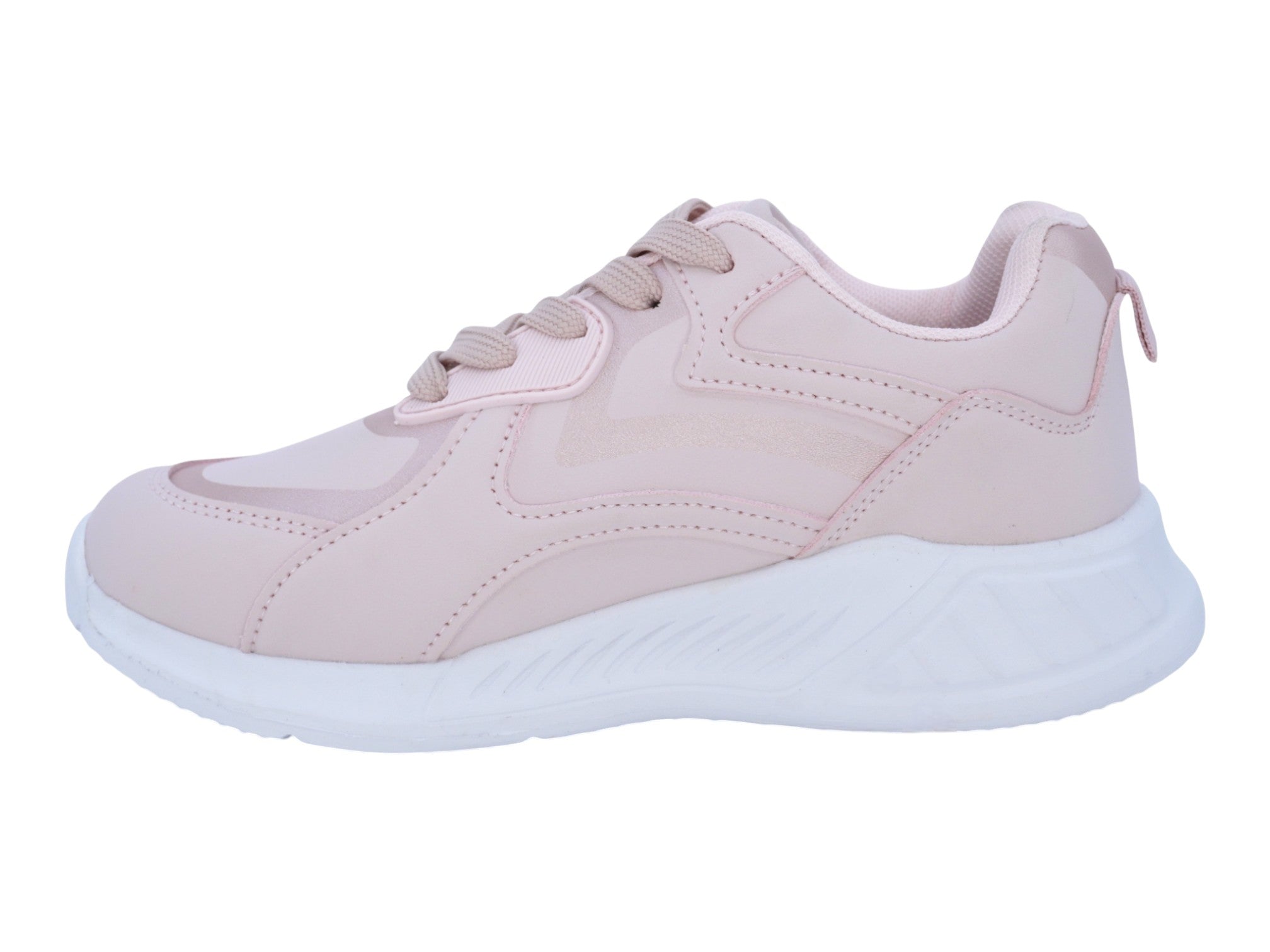 Girls' Light Pink & Rose Gold Bubble Athletic Sneaker