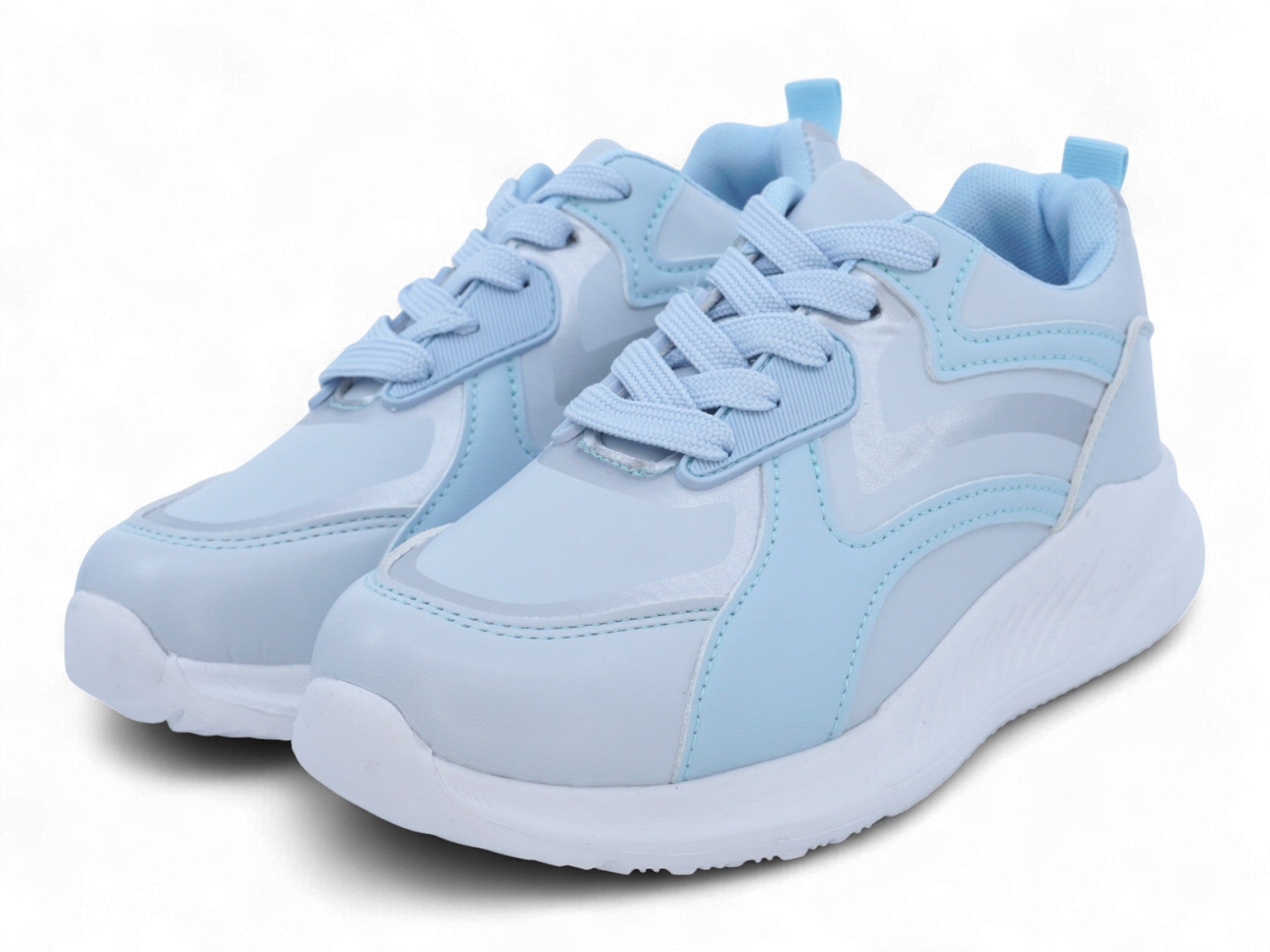 Girls' Light Blue Bubble Athletic Sneaker