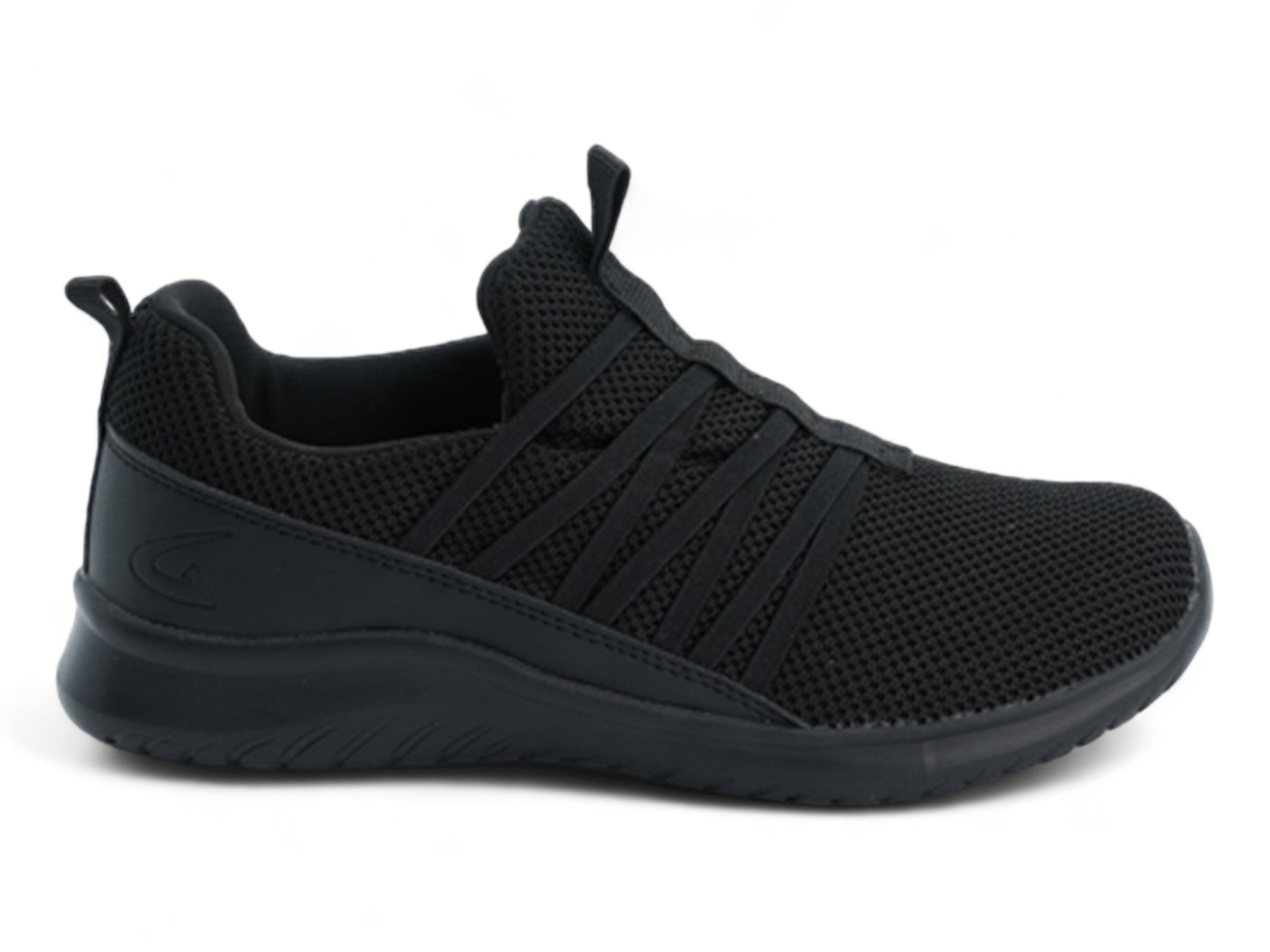 Girls' Black Slip on Athletic Sneaker
