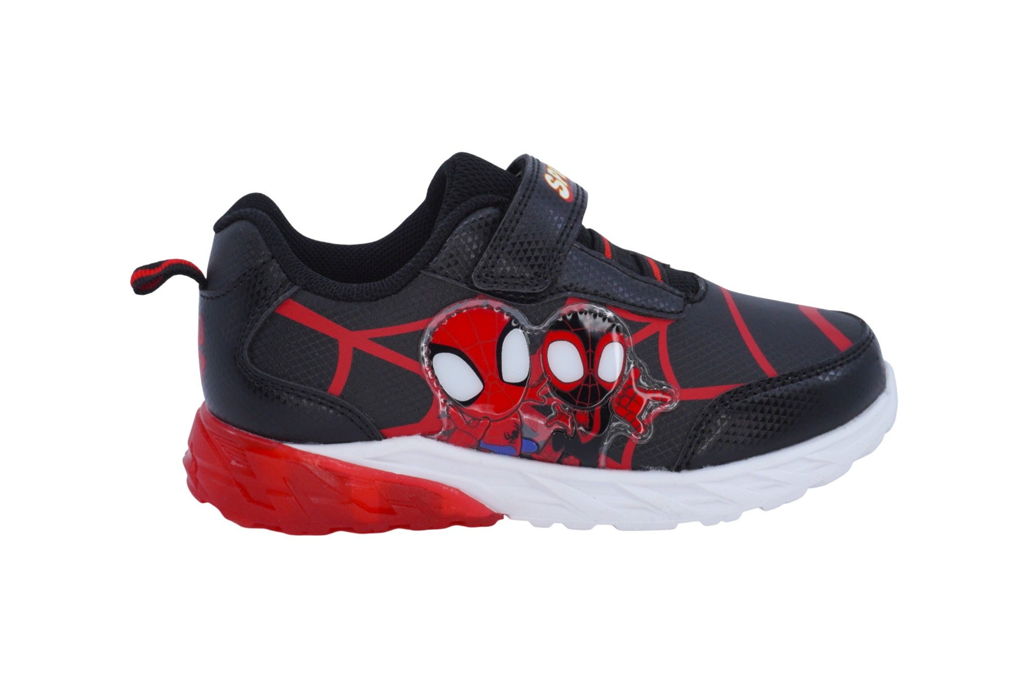 Toddler Black & Red Double Spiderman Sneaker