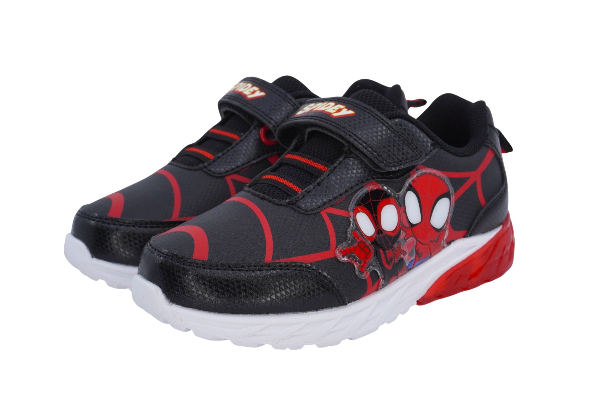 Toddler Black & Red Double Spiderman Sneaker