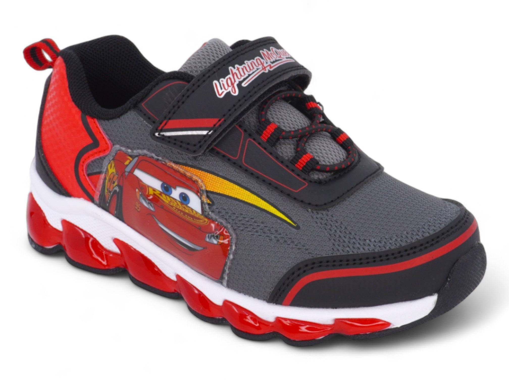 Toddler Gray & Red Cars Sneaker