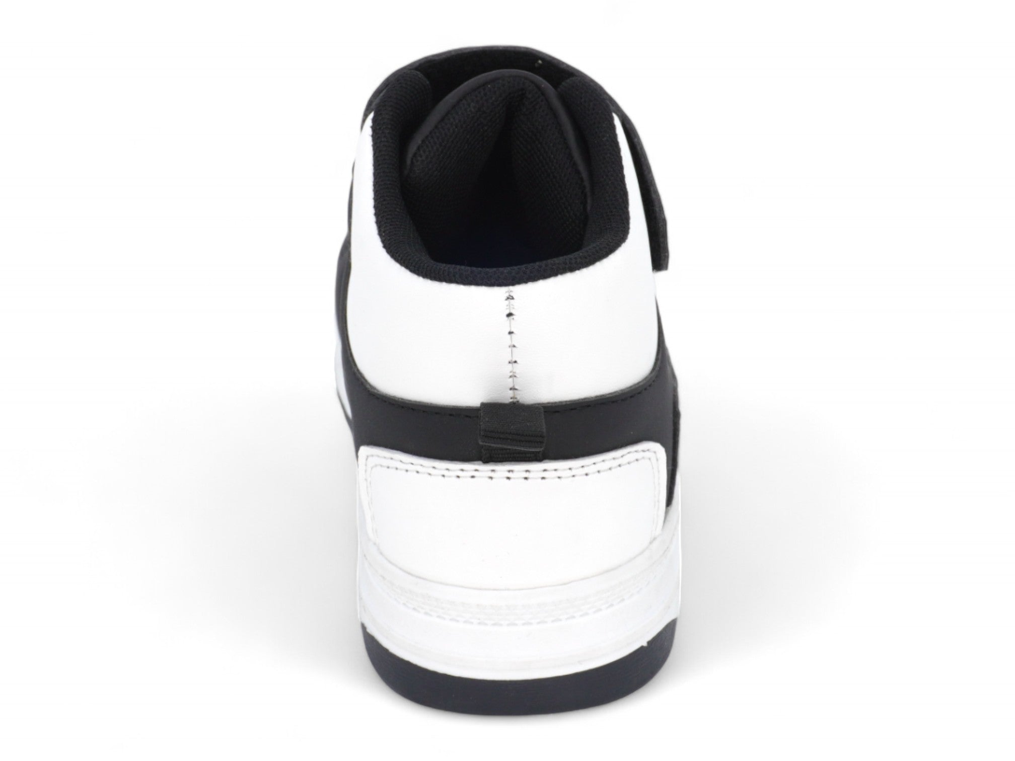 Toddler Black Velcro Mid Top Athletic Sneaker