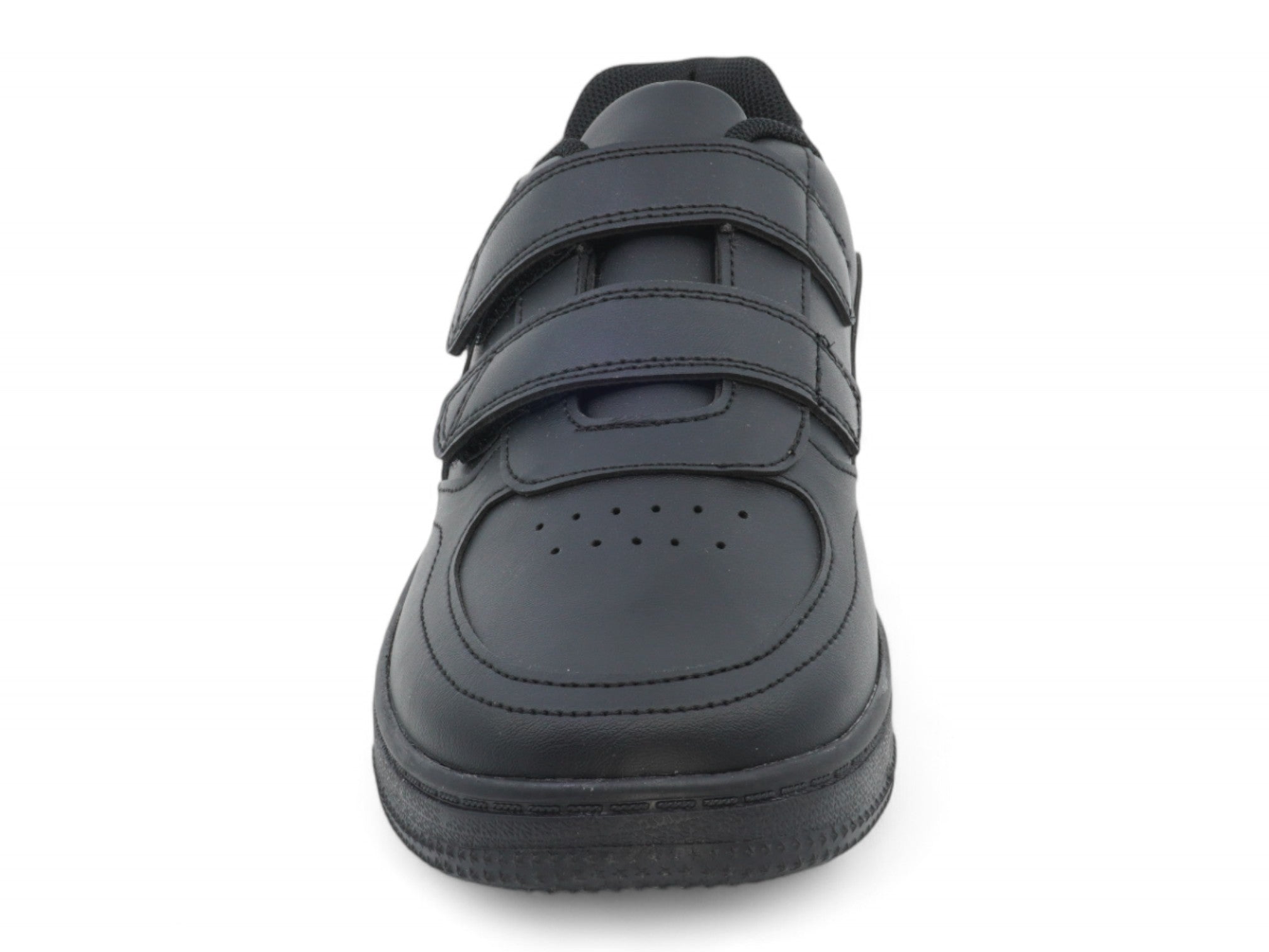 Kids' Black Double Velcro Sneaker