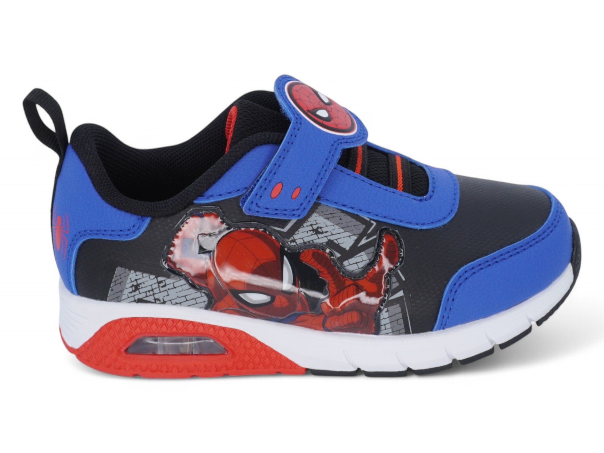Toddler Blue Spider-Man Velcro Bubble Sneaker