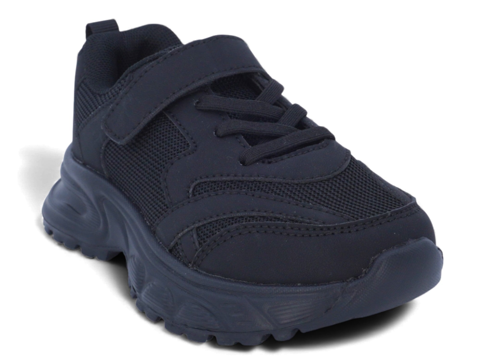 Toddler Triple Black Mesh Sneaker