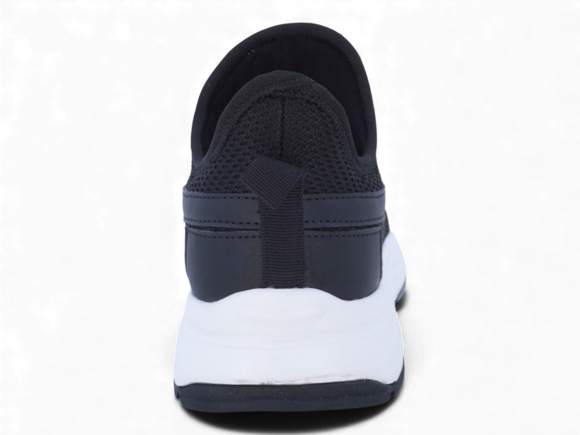 Toddler's Black Lycra Slip-On Sneaker