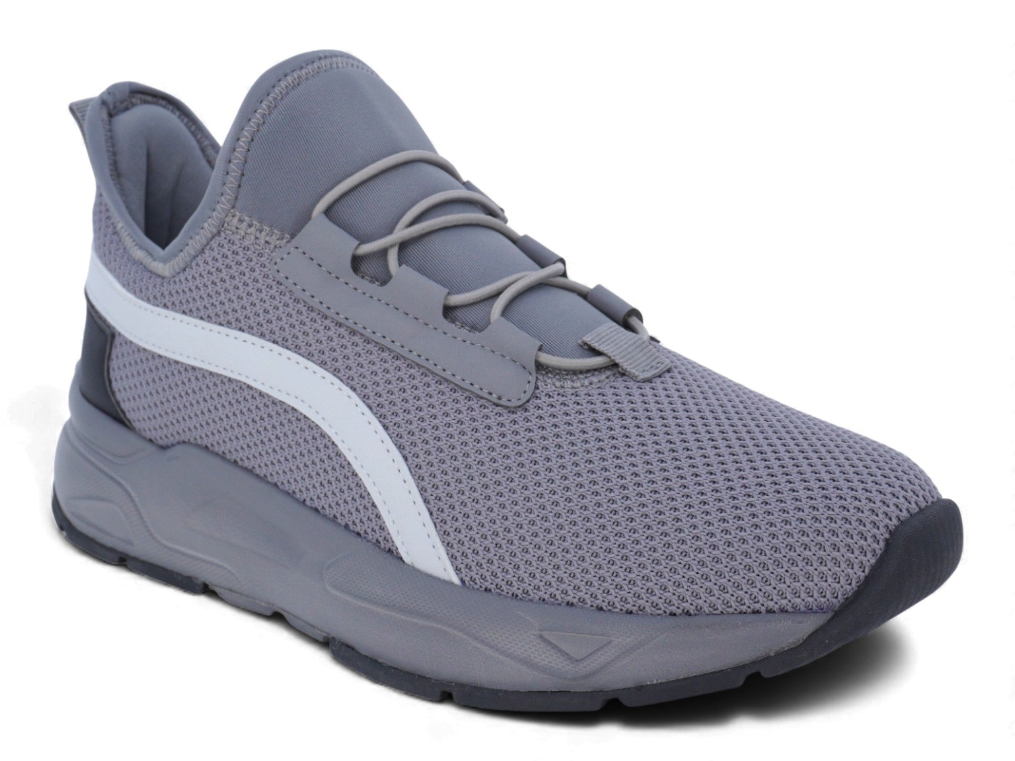 Toddler Gray Lycra Slip-On Sneaker