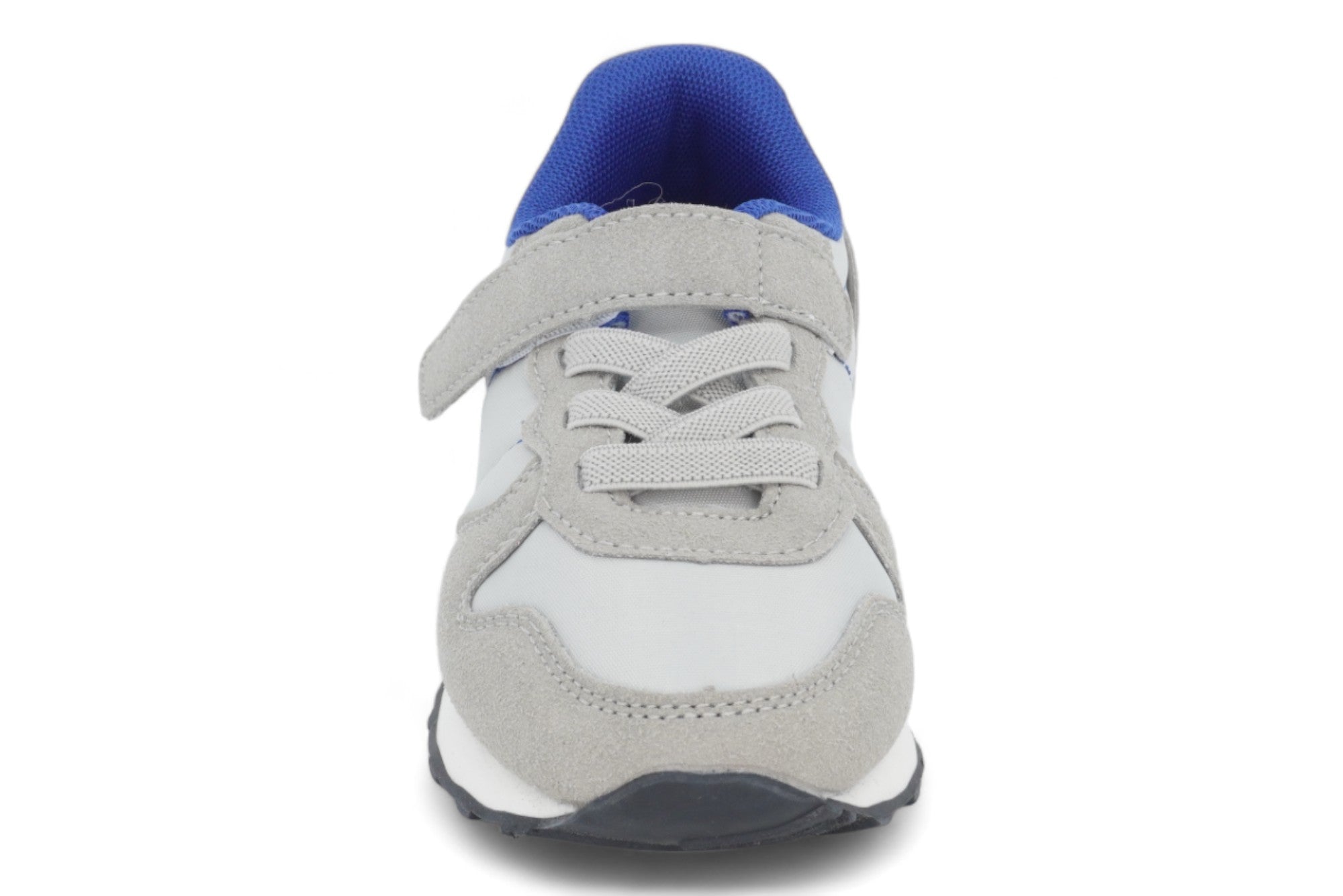 Boys' White & Blue Sneaker