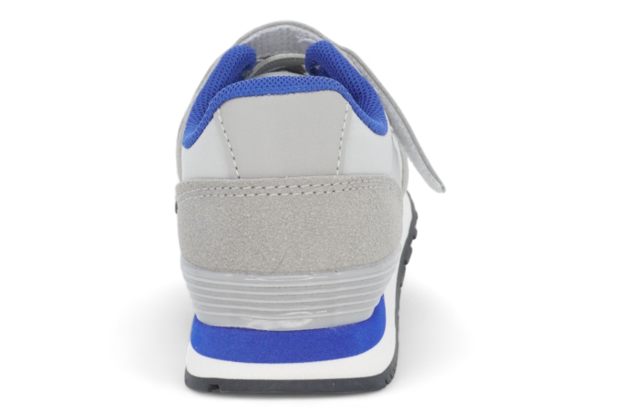 Boys' White & Blue Sneaker