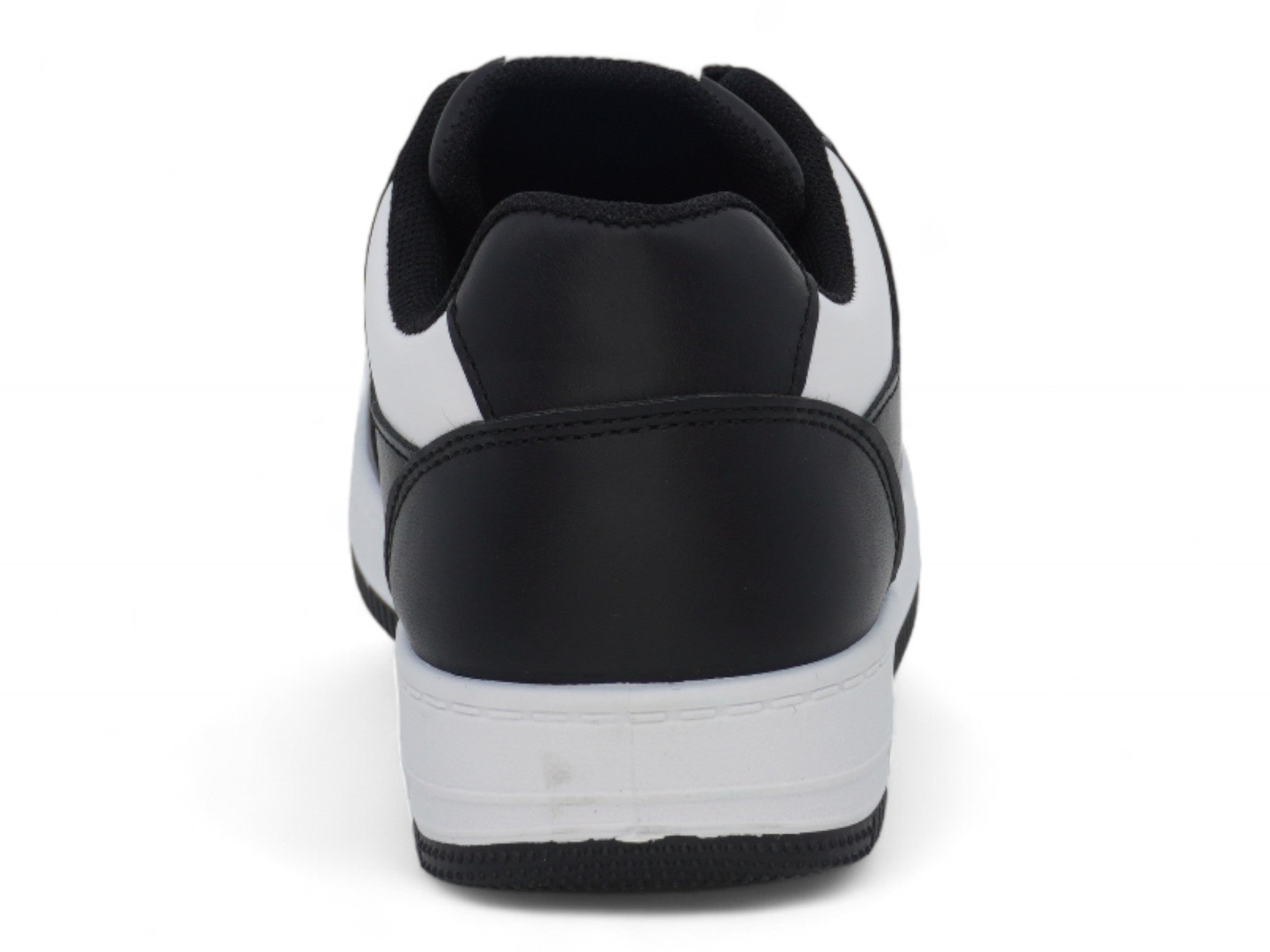 Boys' Black & White Low Top Court Sneaker