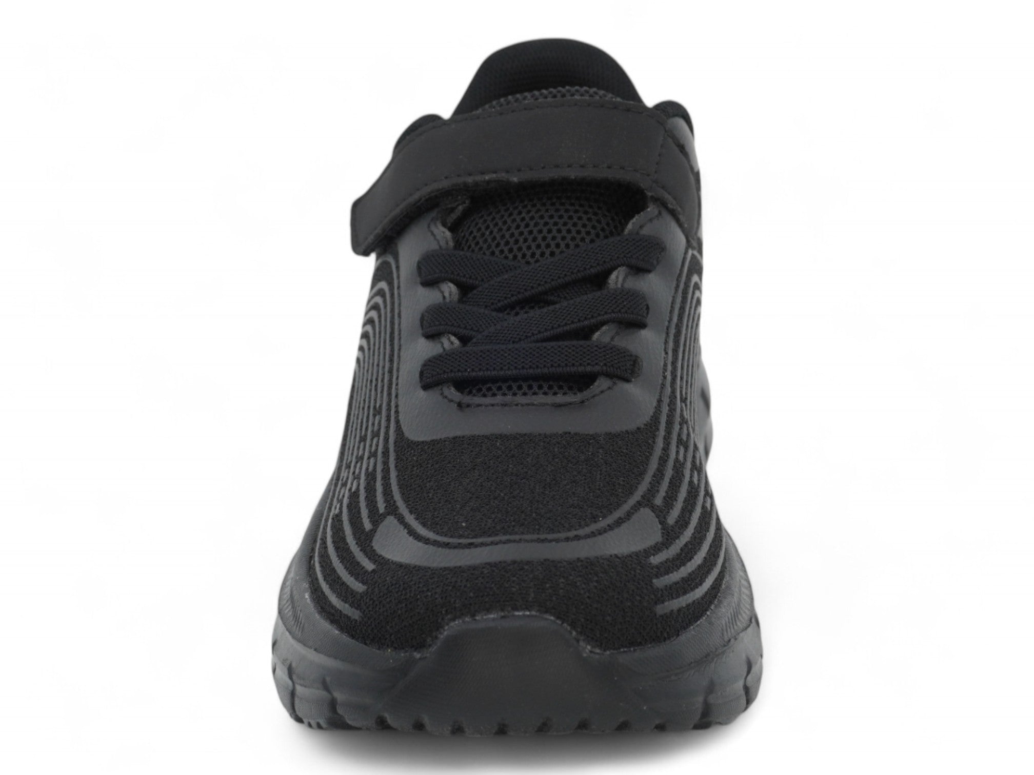 Boys' Triple Black Flyknit Jogger Sneaker