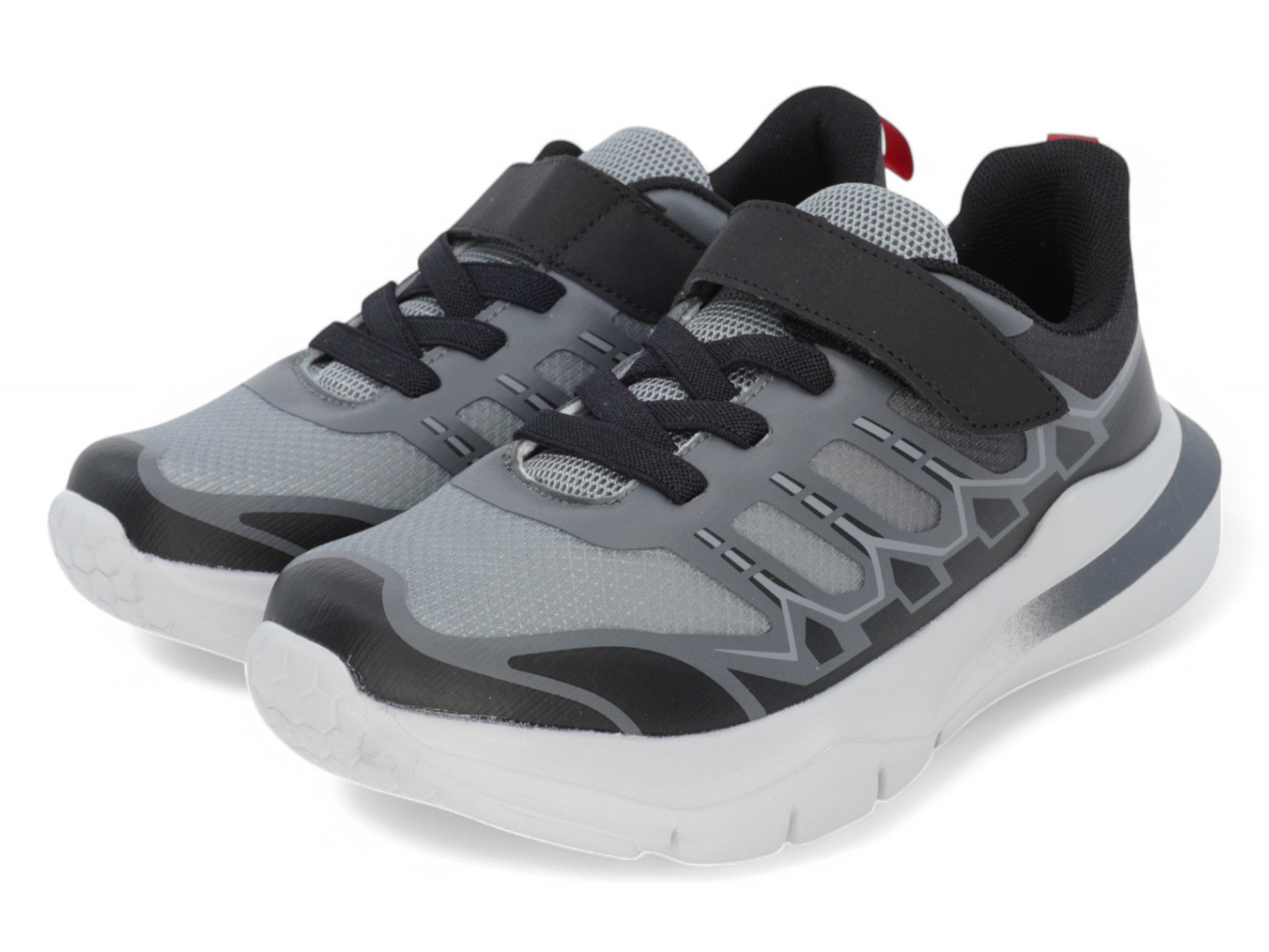 Boys' Two-Tone Gray Jogger Sneaker