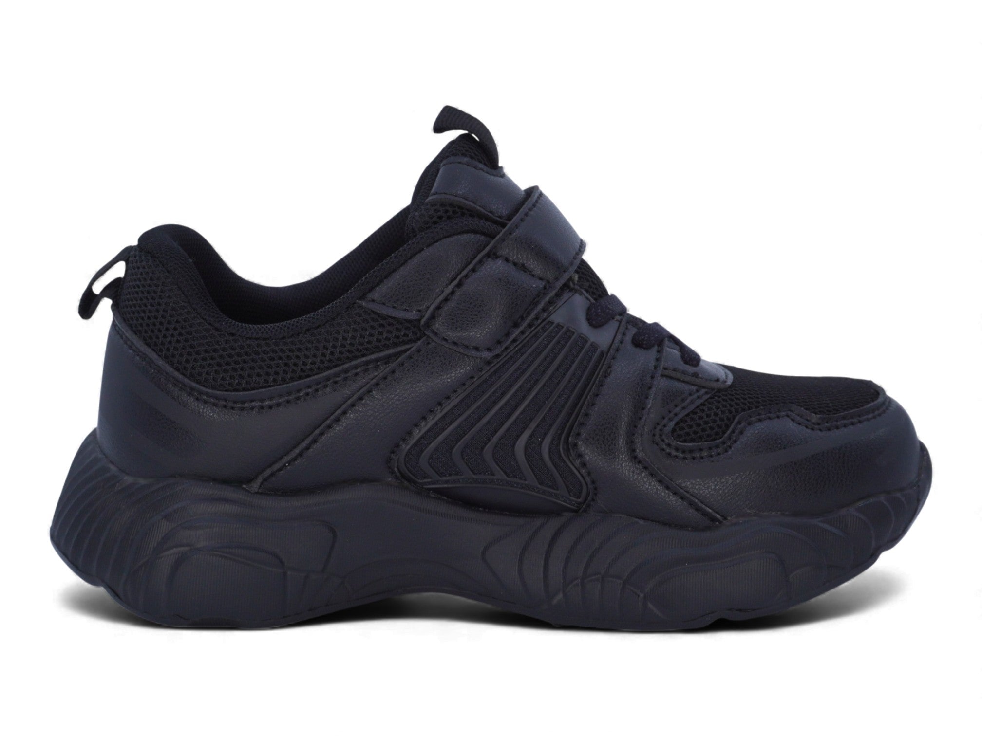 Boys' Black Onyx Mesh Sneaker