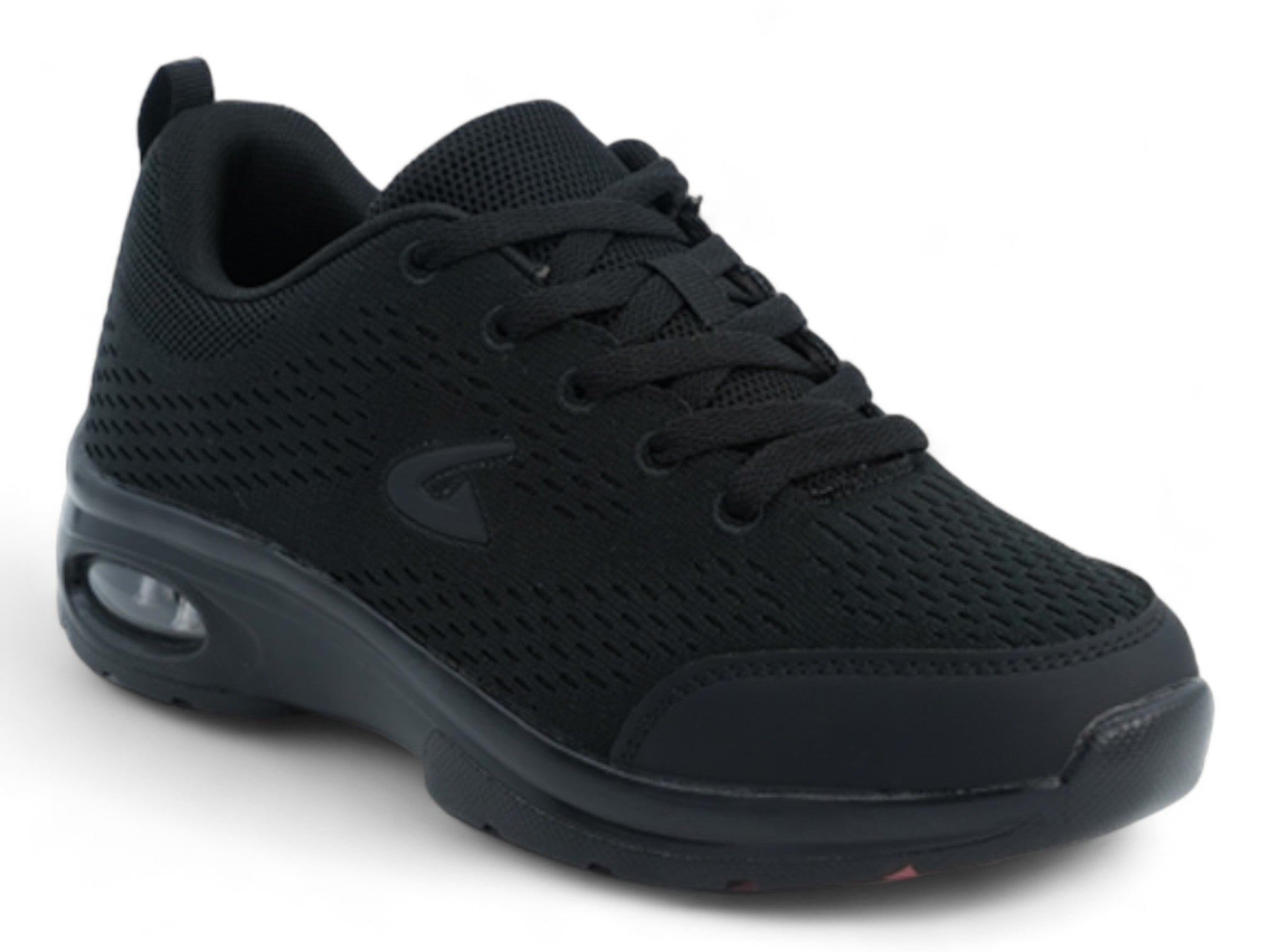 Women's Black Sleek Flyknit Bubble Athletic Sneaker