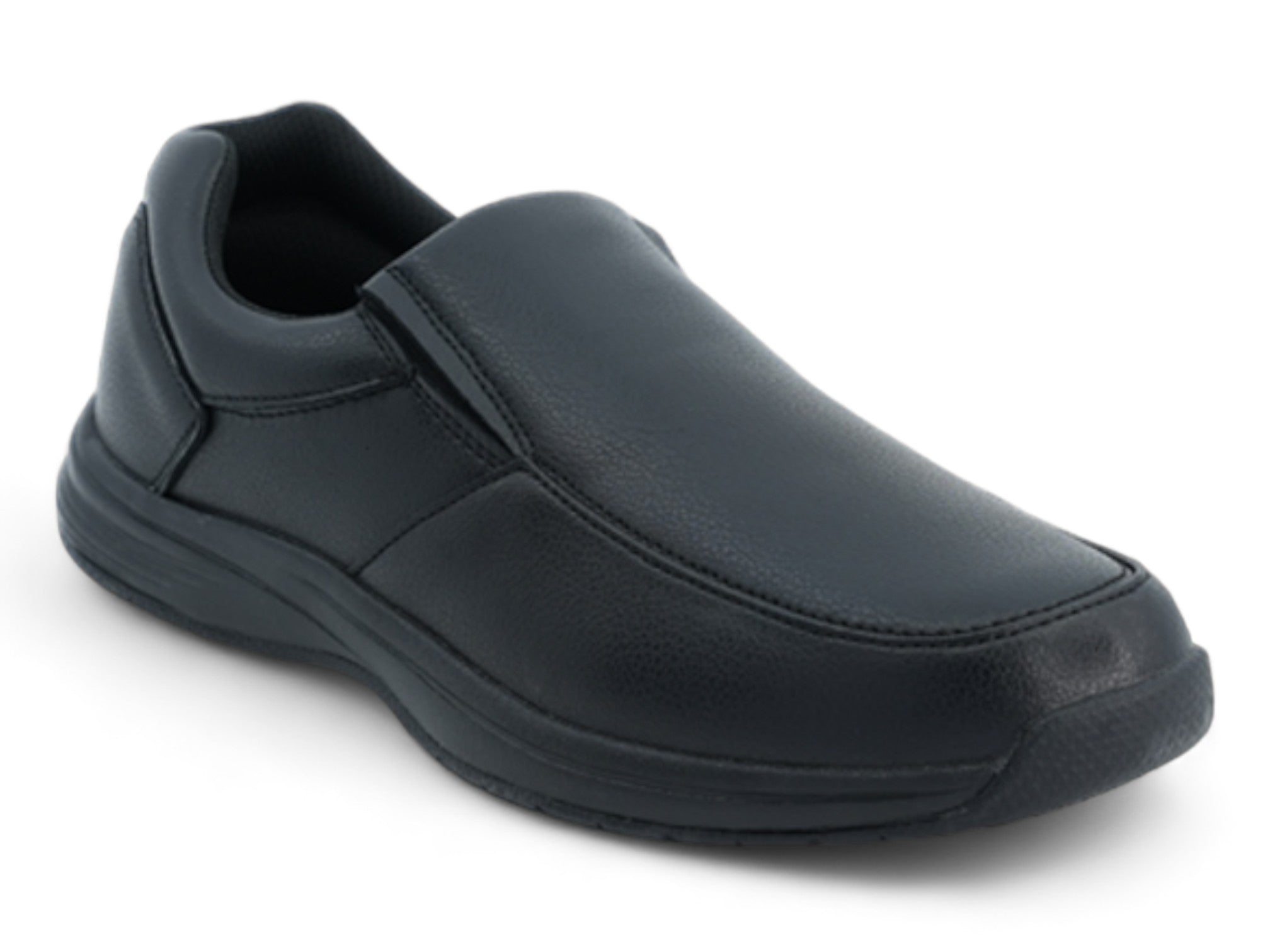 Men's Black Slip On Non-Slip