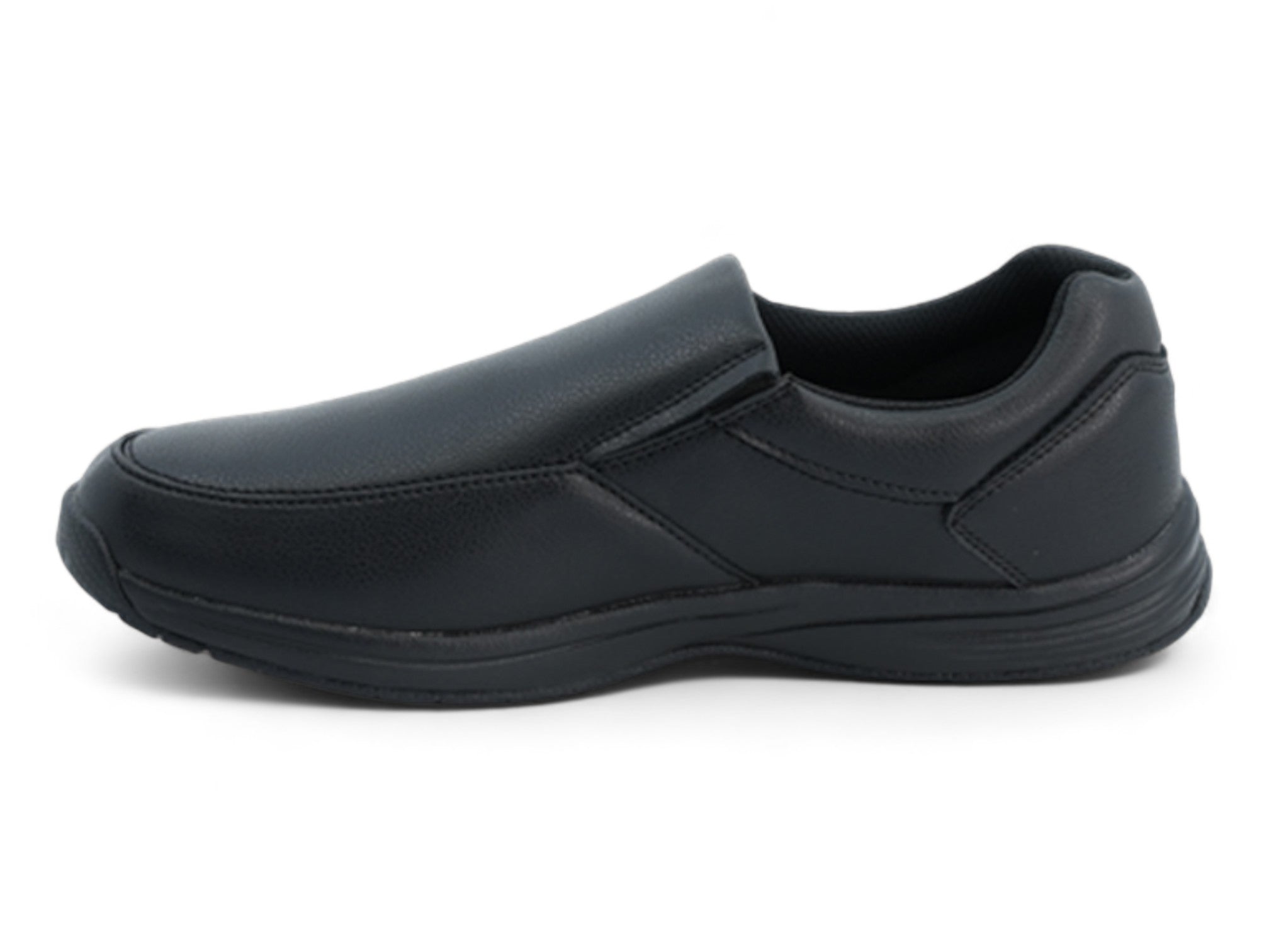 Men's Black Slip On Non-Slip