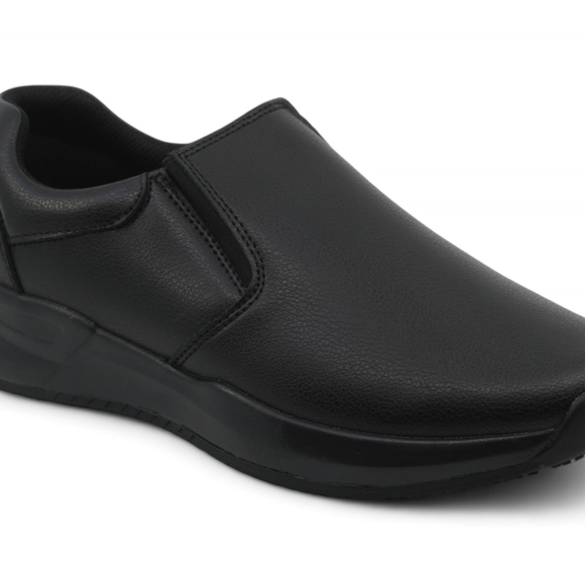 Men`s Black Slip Resistant Padded Shoe 9.5 / Black