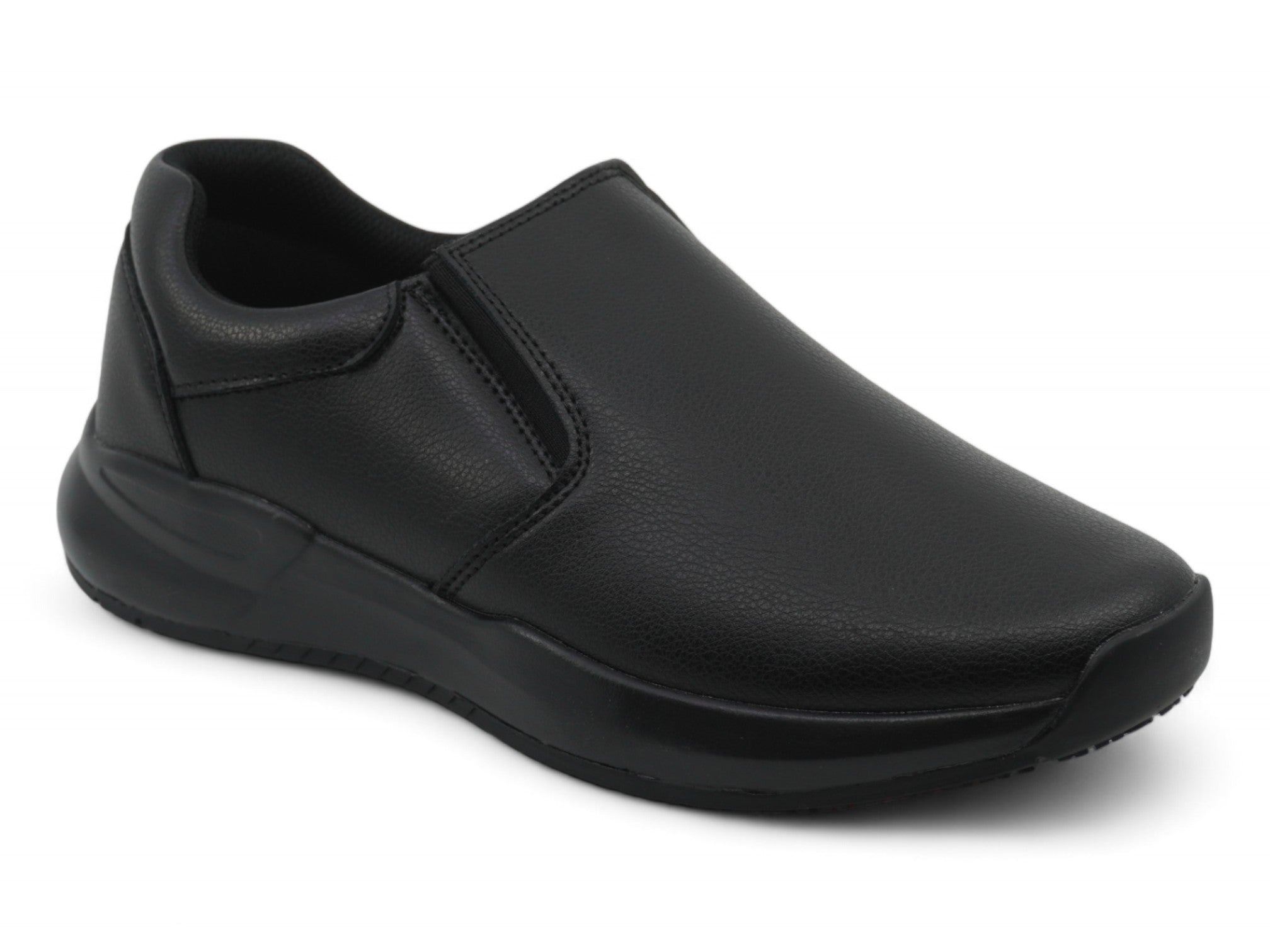 Men's Black Slip Resistant Padded Shoe