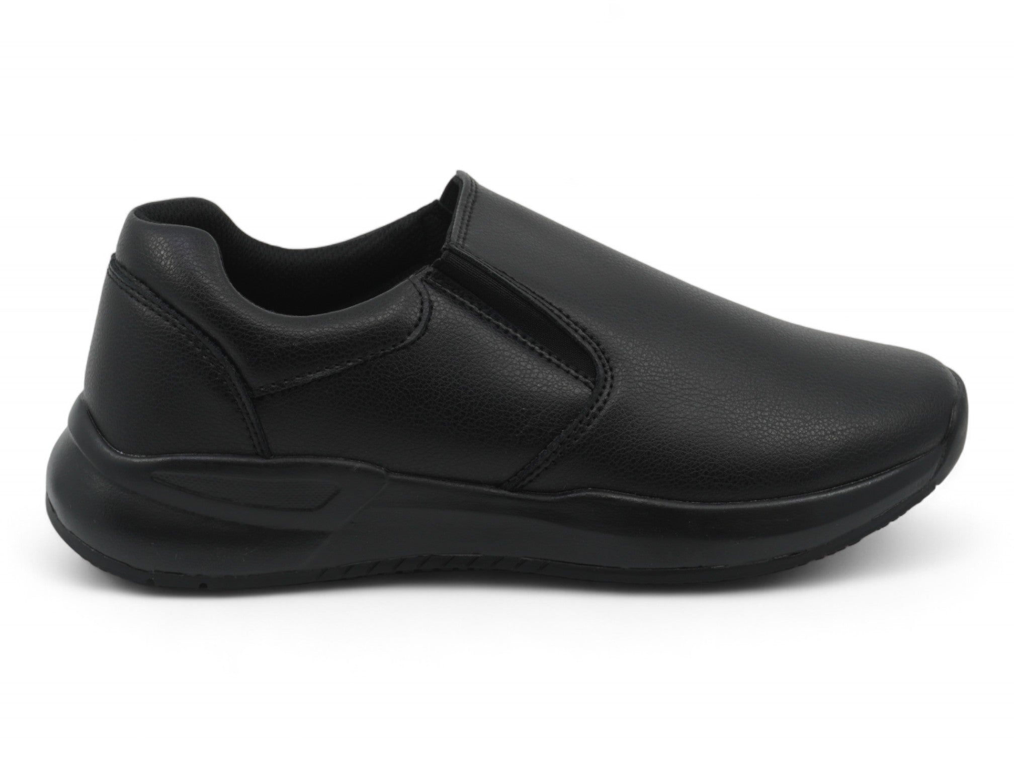 Men's Black Slip Resistant Padded Shoe