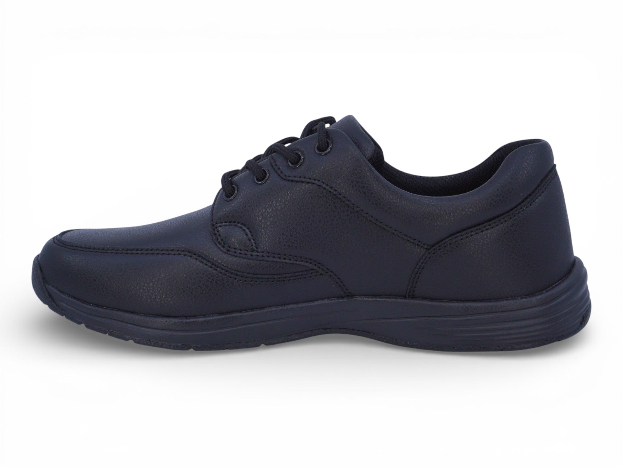 Men's Black Wide Width Bubble Non-Slip Sneaker