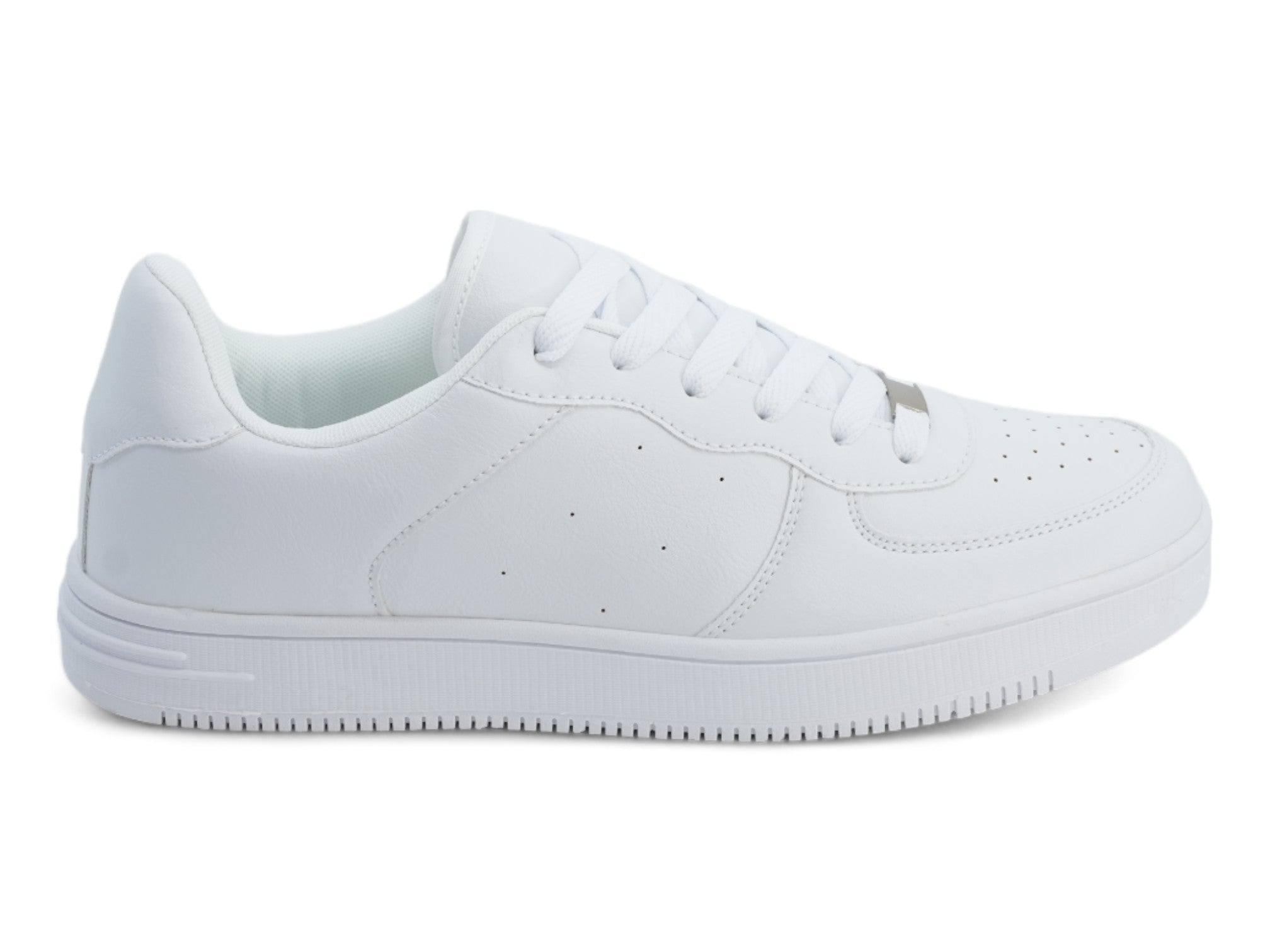 Men's White Aziel Court Sneaker