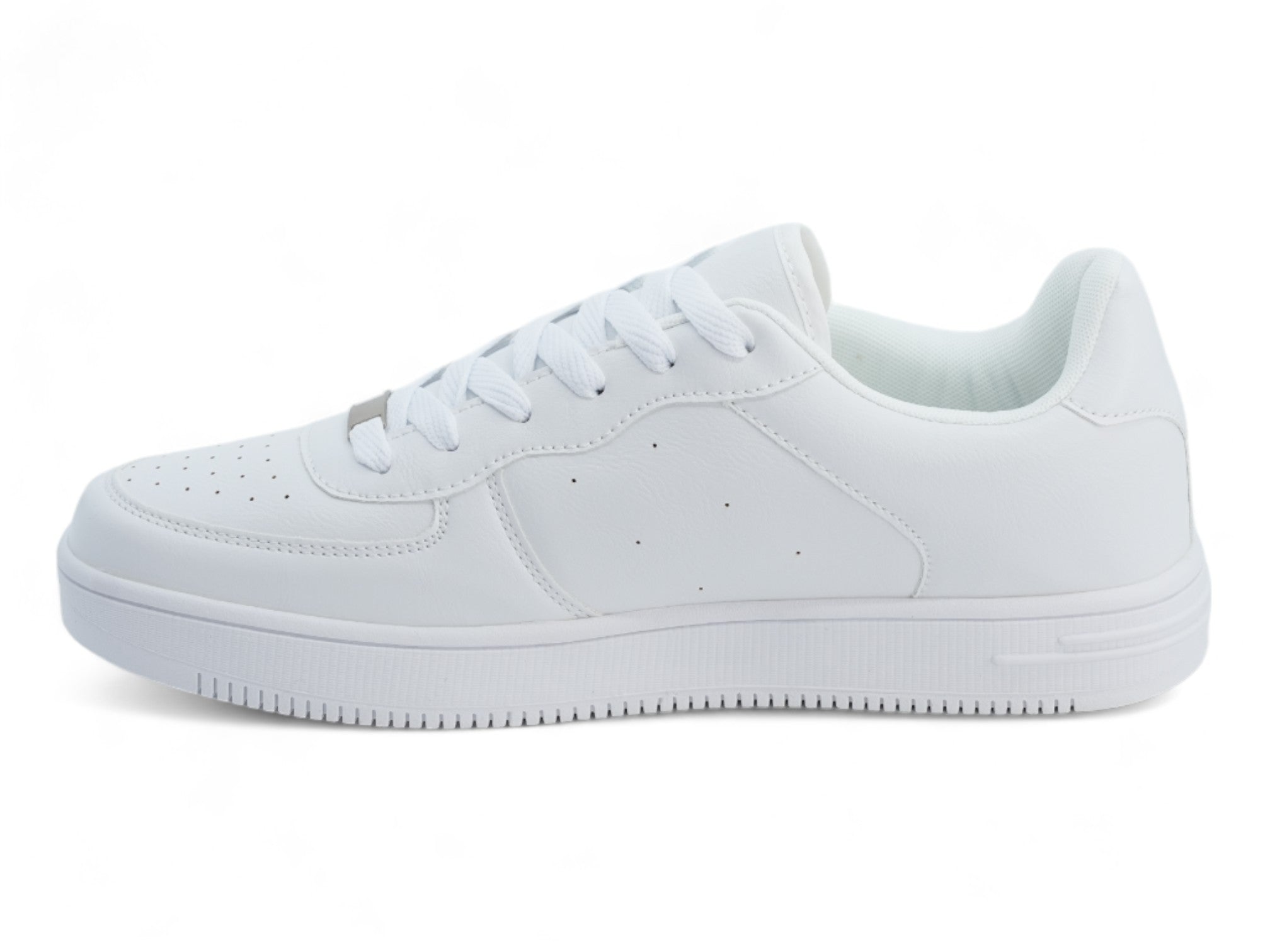 Men's White Aziel Court Sneaker