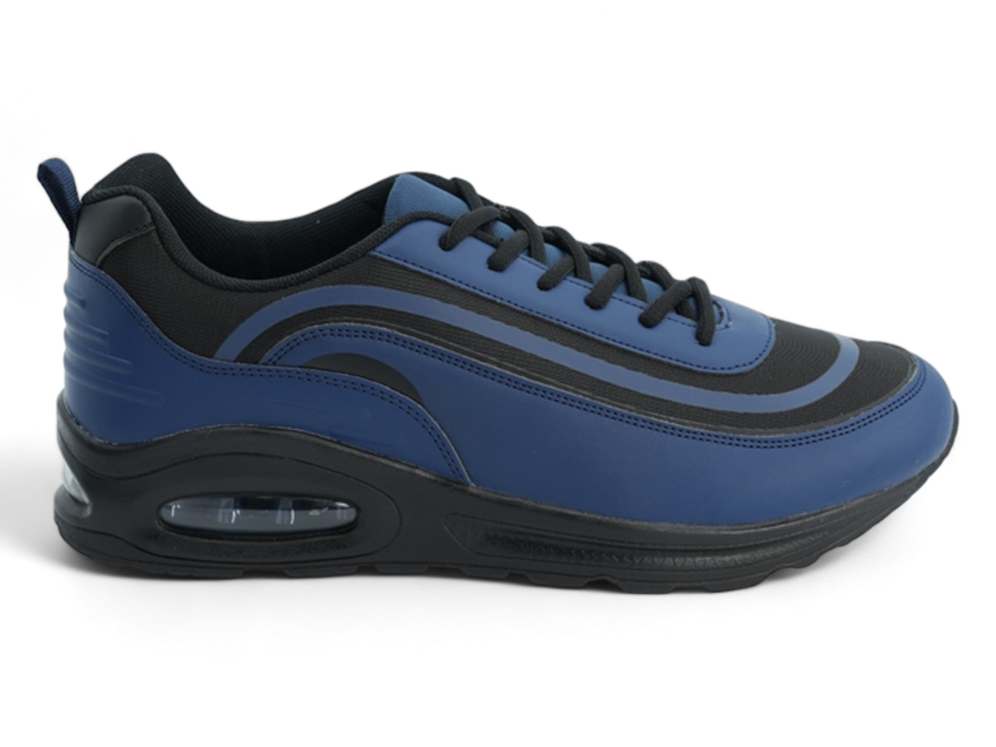 Men's Navy & Orange Bubble Sneaker