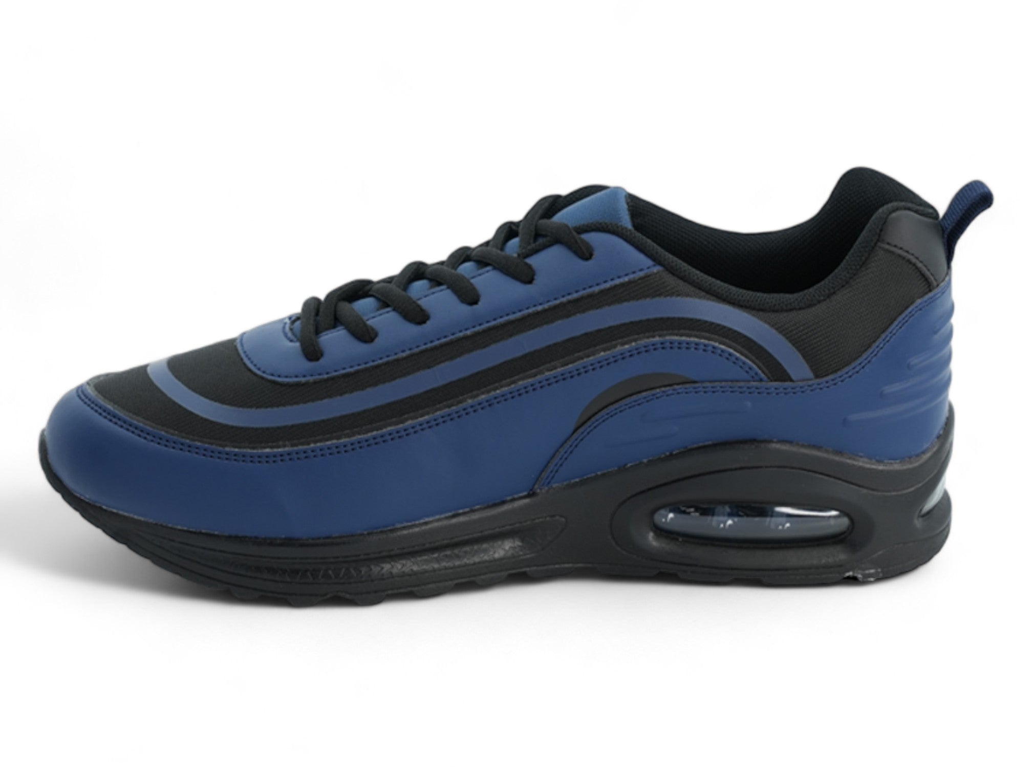 Men's Navy & Orange Bubble Sneaker