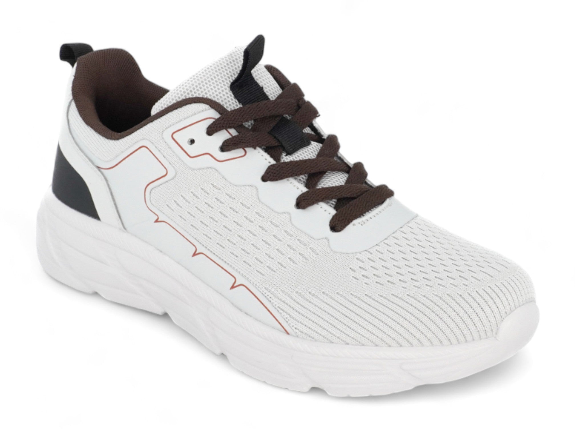 Men's White & Black Run Jogger