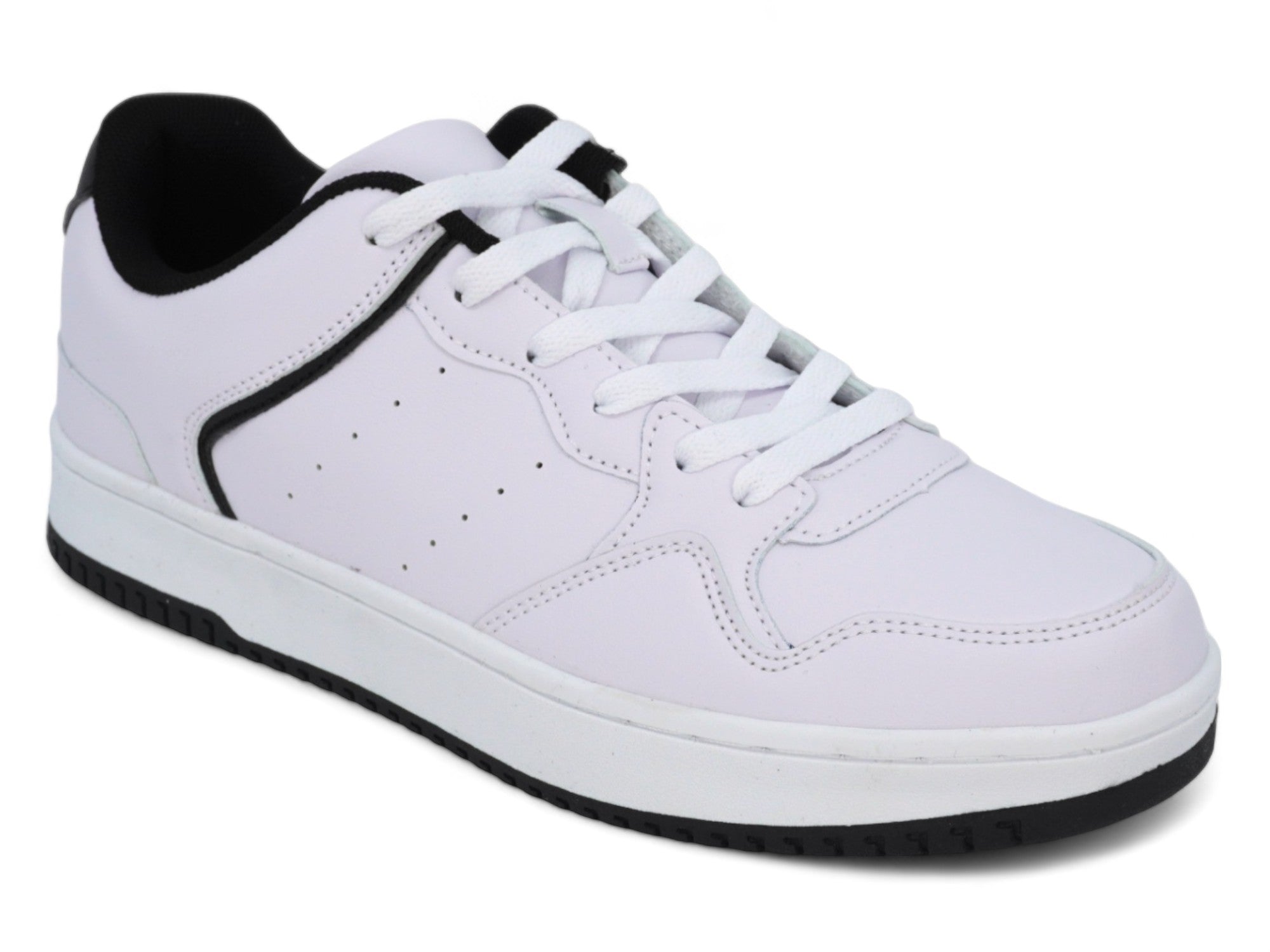 Men's White & Black Casual Sneaker
