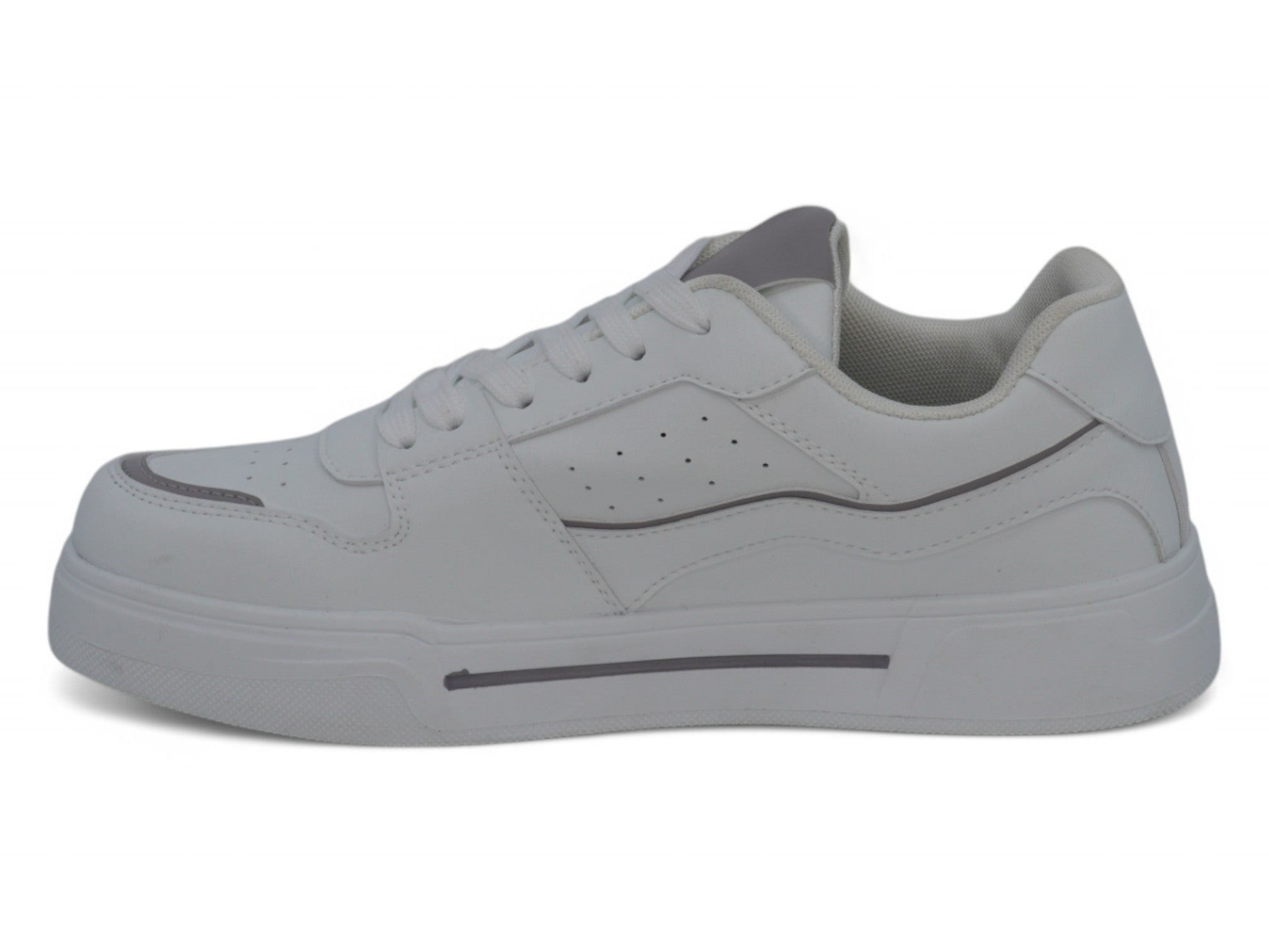 Men's White & Gray Coutside Sneaker