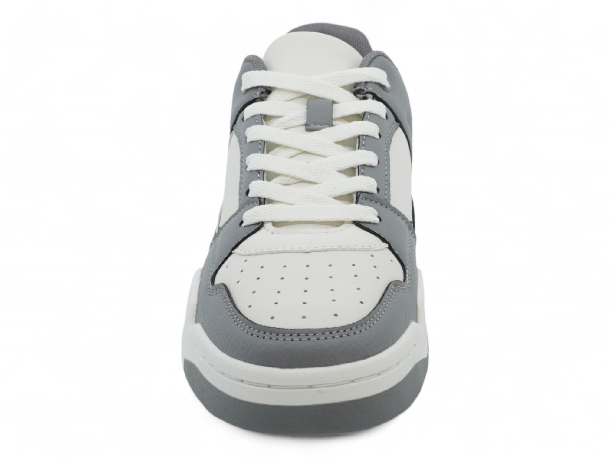 Men's Gray & White Courtside Sneaker