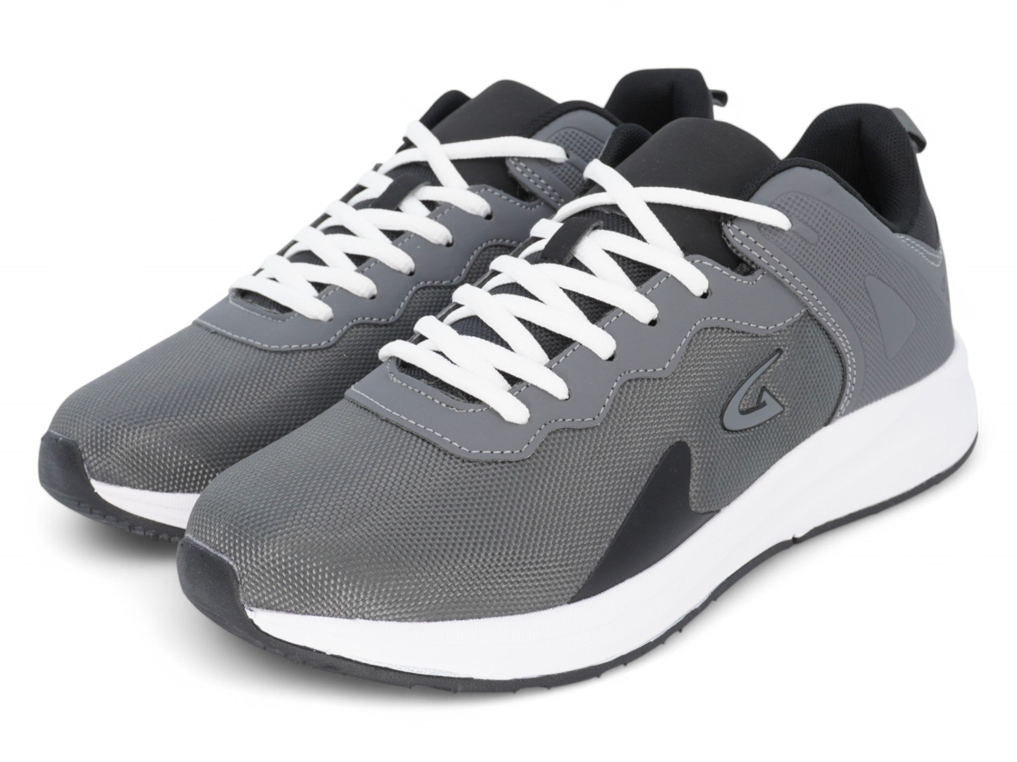 Men's Gray & White Lace Up Sneaker