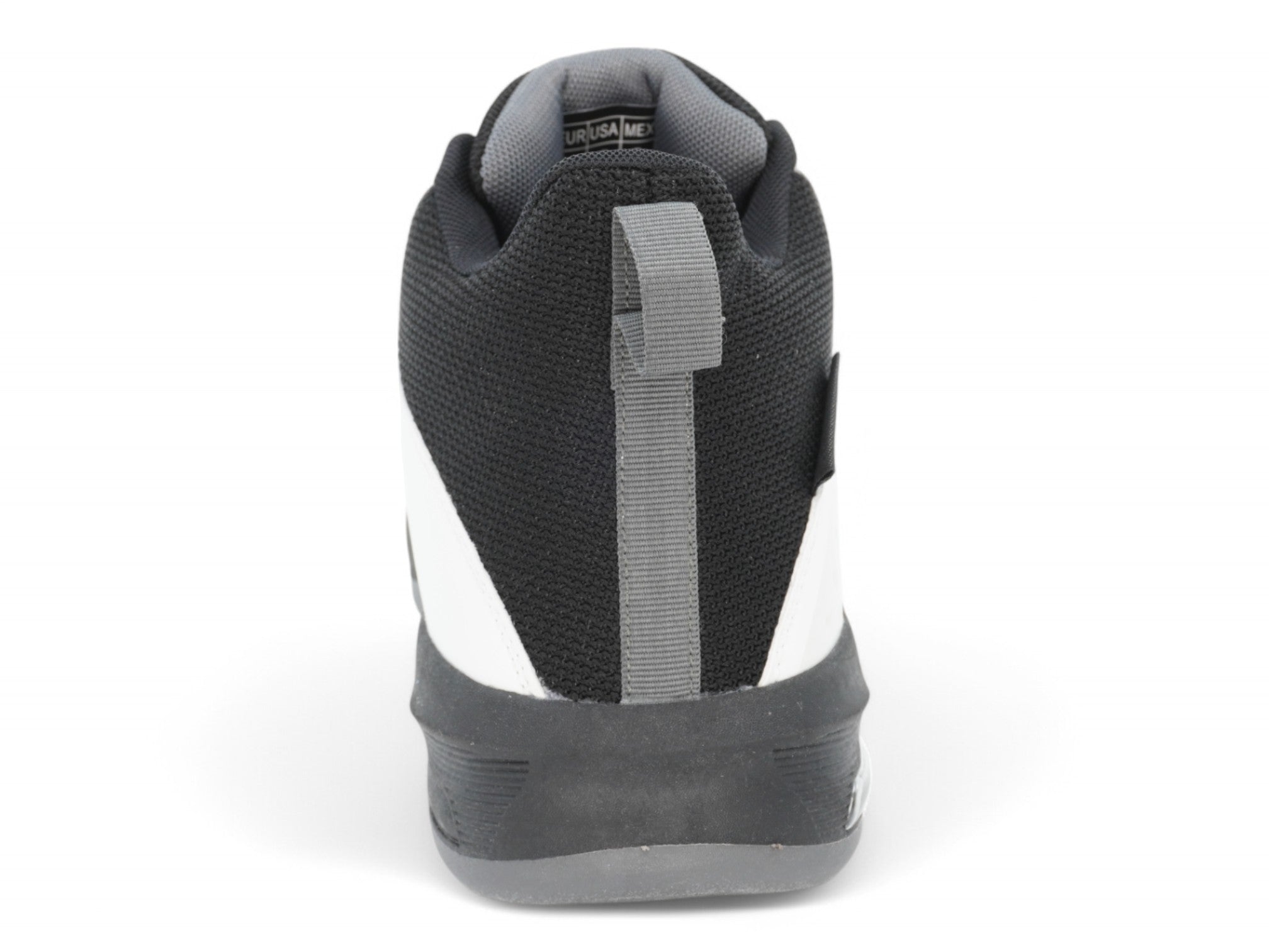 Men's White and Black High Top Sneaker