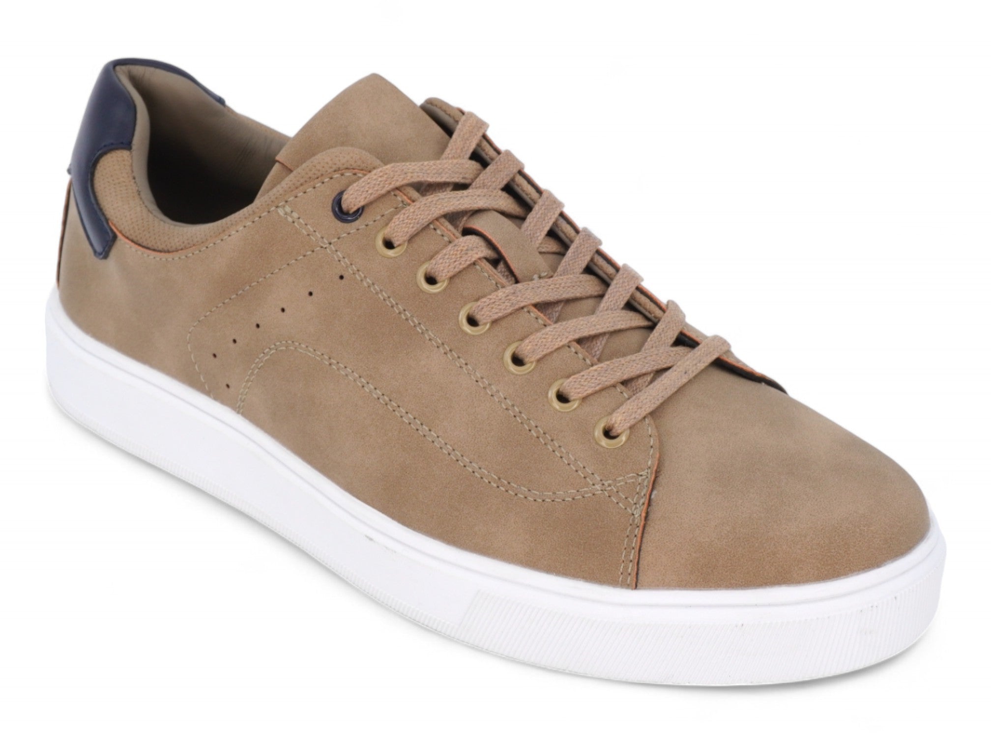 Men's Tan Vegan Leather Courtside Sneaker
