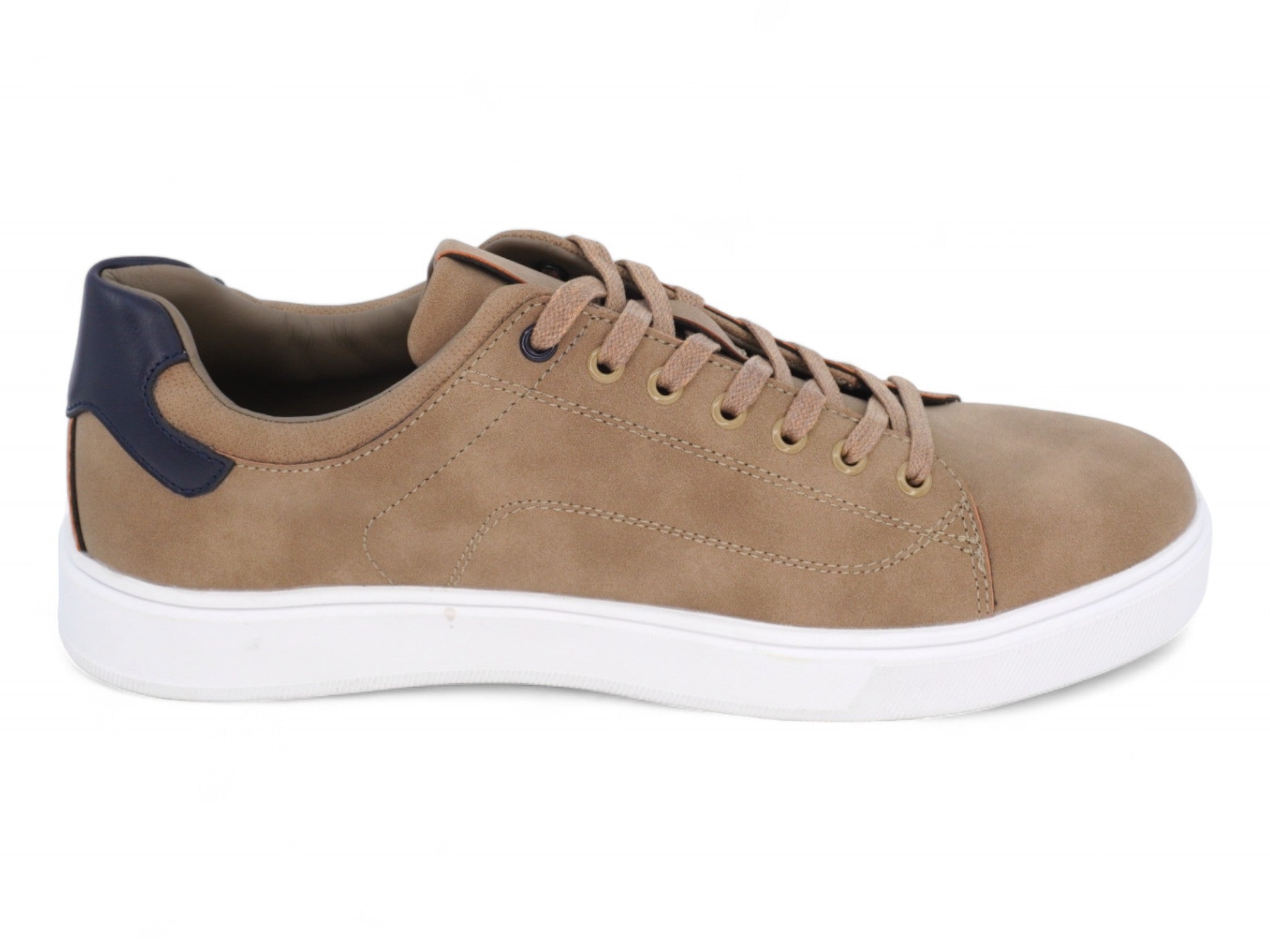 Men's Tan Vegan Leather Courtside Sneaker
