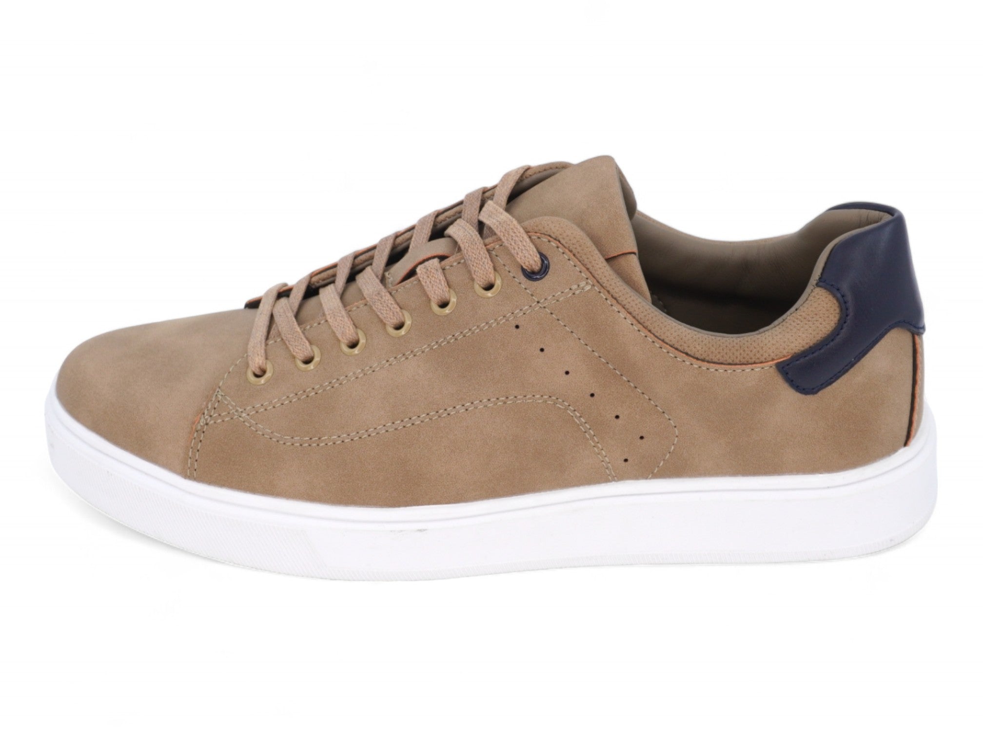 Men's Tan Vegan Leather Courtside Sneaker