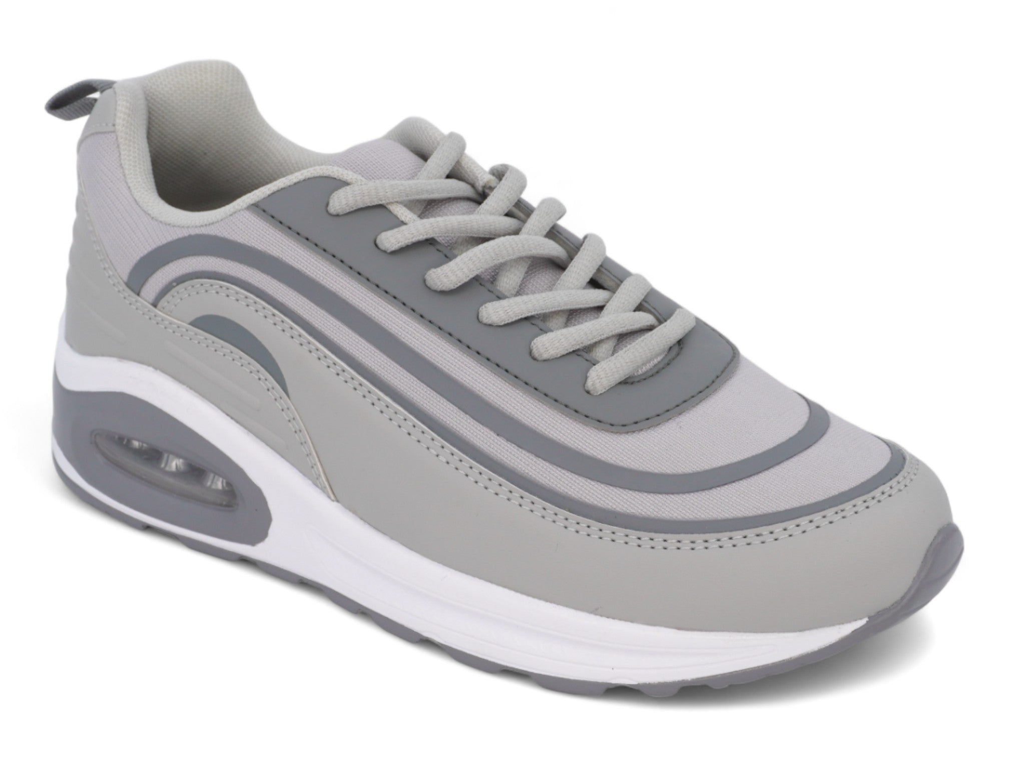 Men's Gray & White Bubble Sneakers