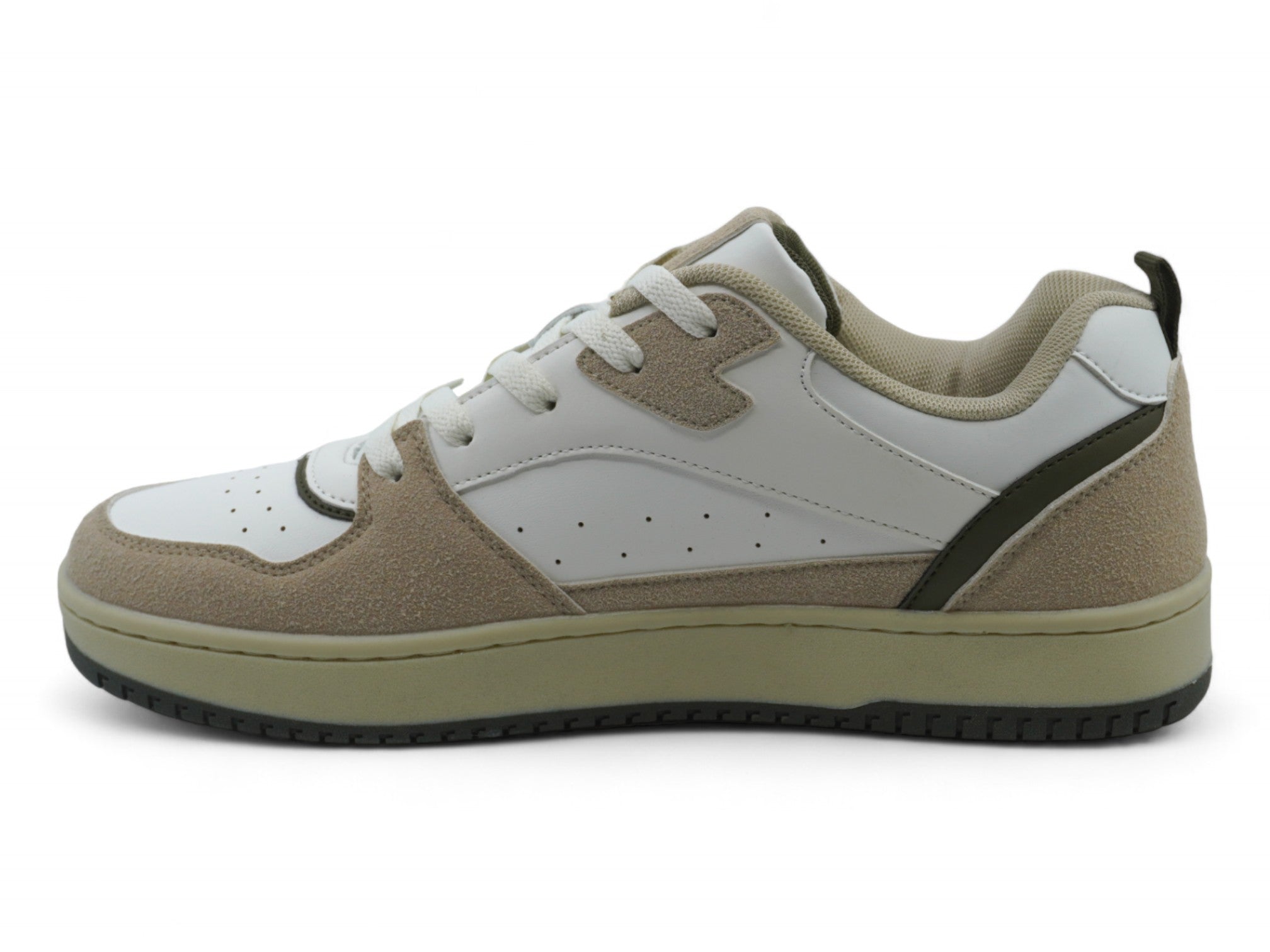 Men's White & Gray Athletic Sneaker