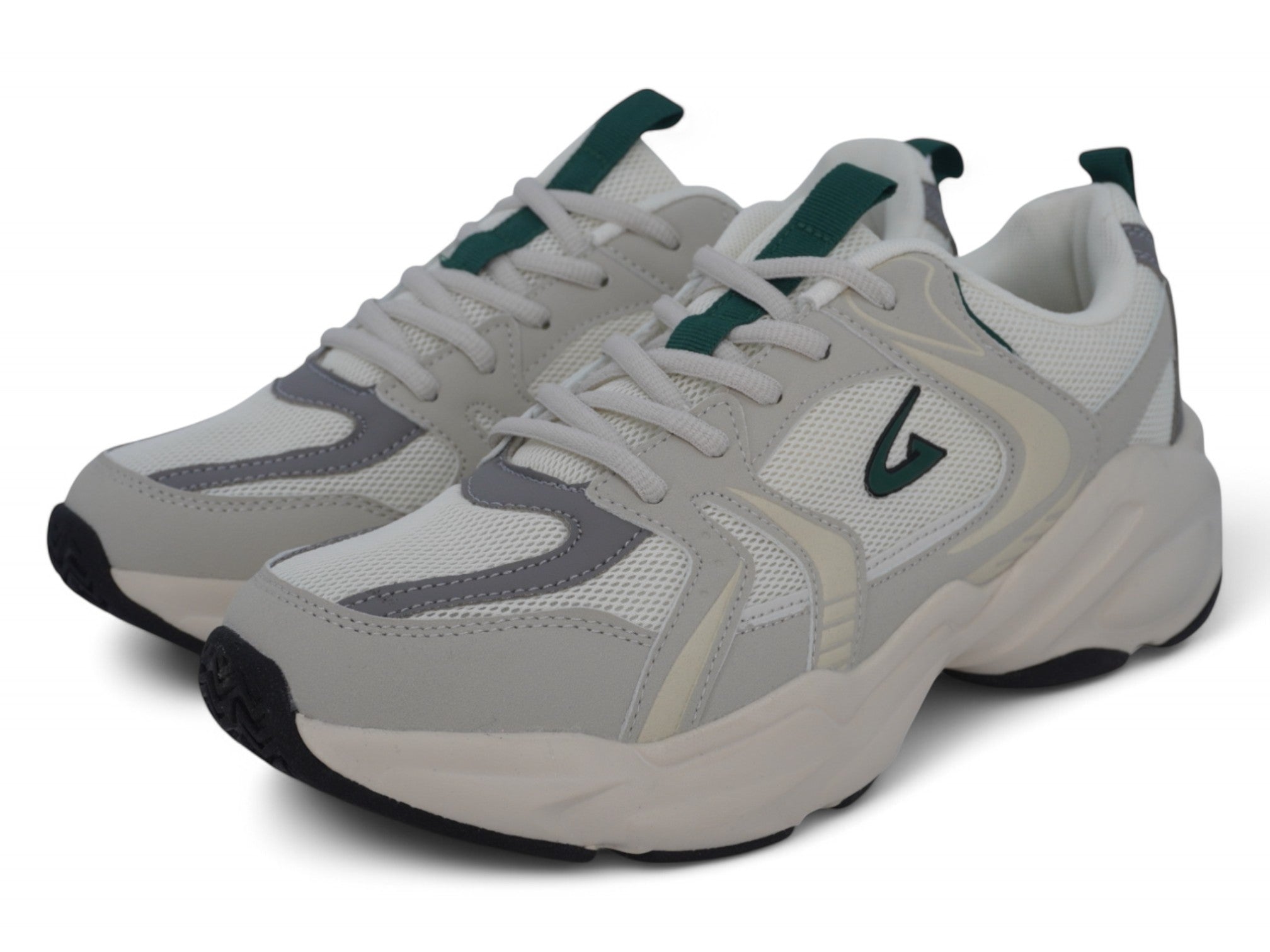 Men's Beige Green Flyknit Sneaker