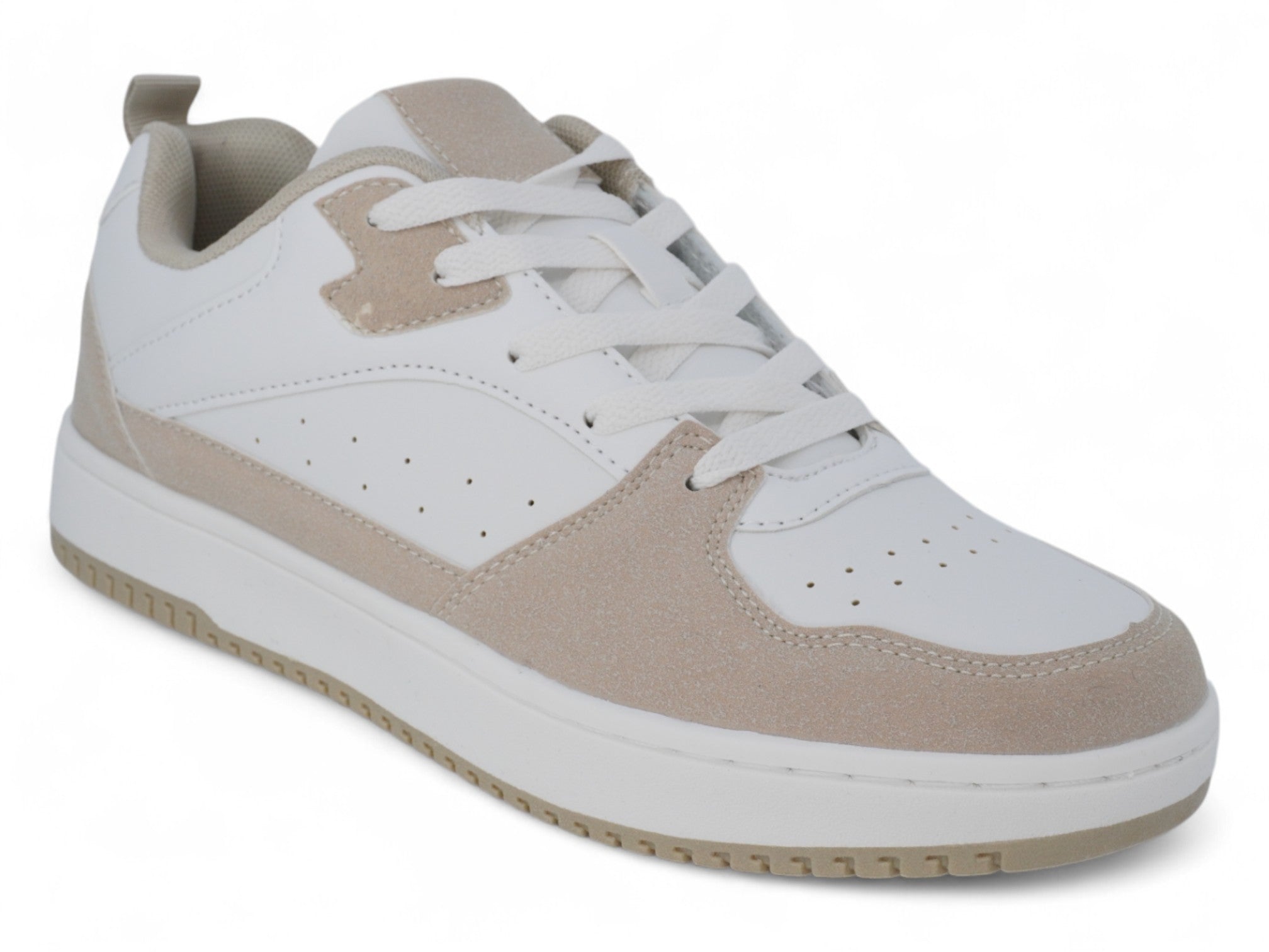 Men's Beige Court Sneaker