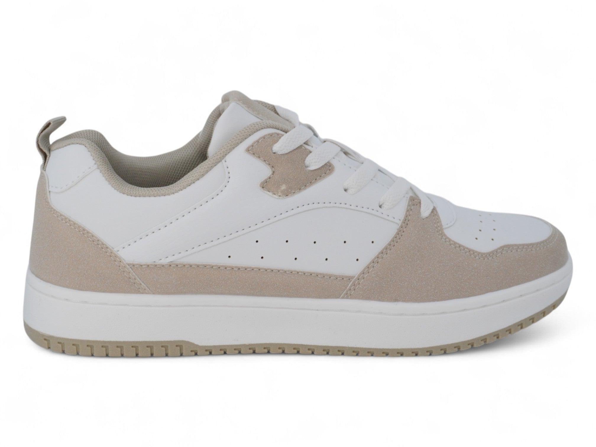 Men's Beige Court Sneaker