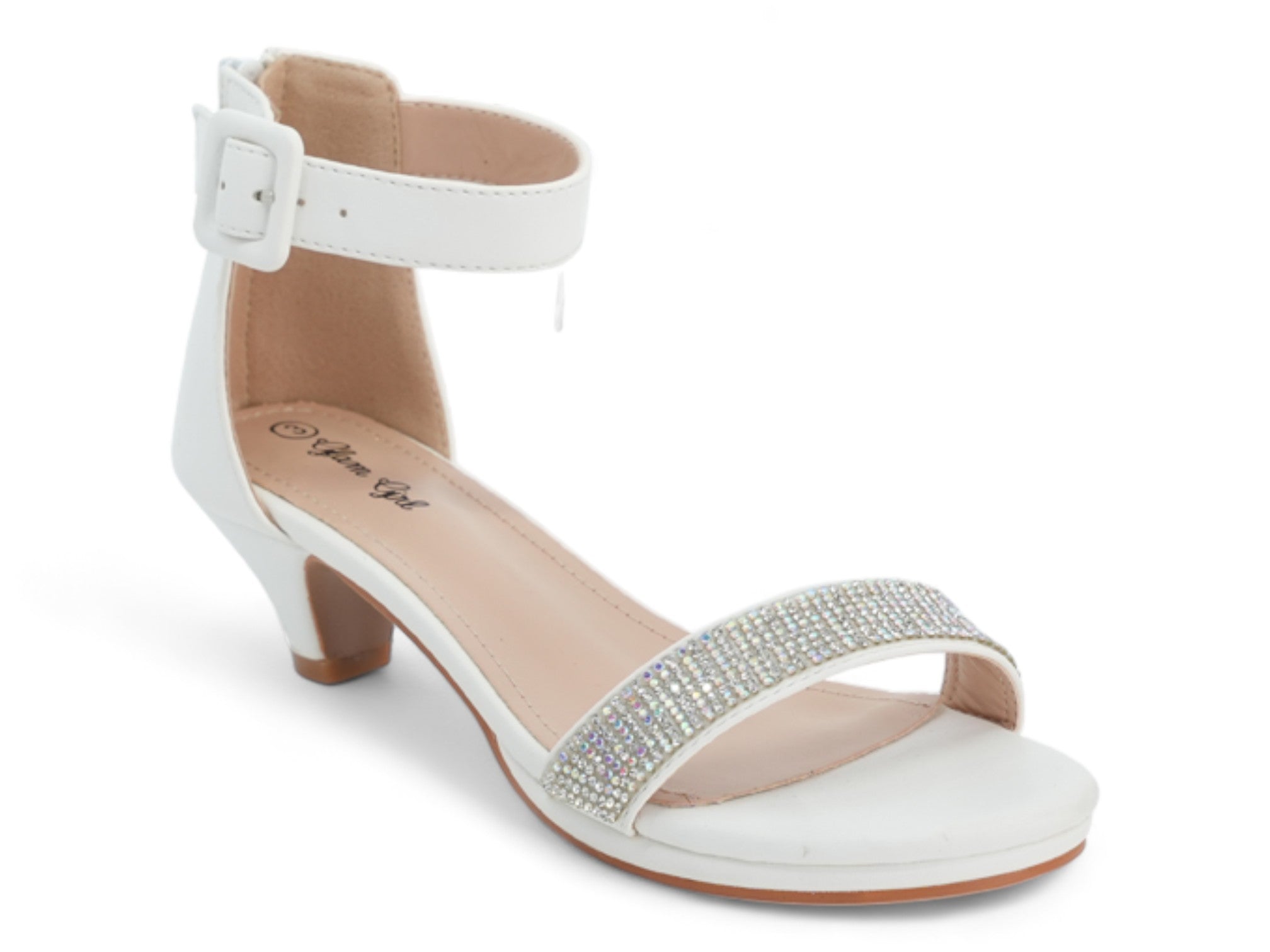 Girls' White Claire Dress Shoe