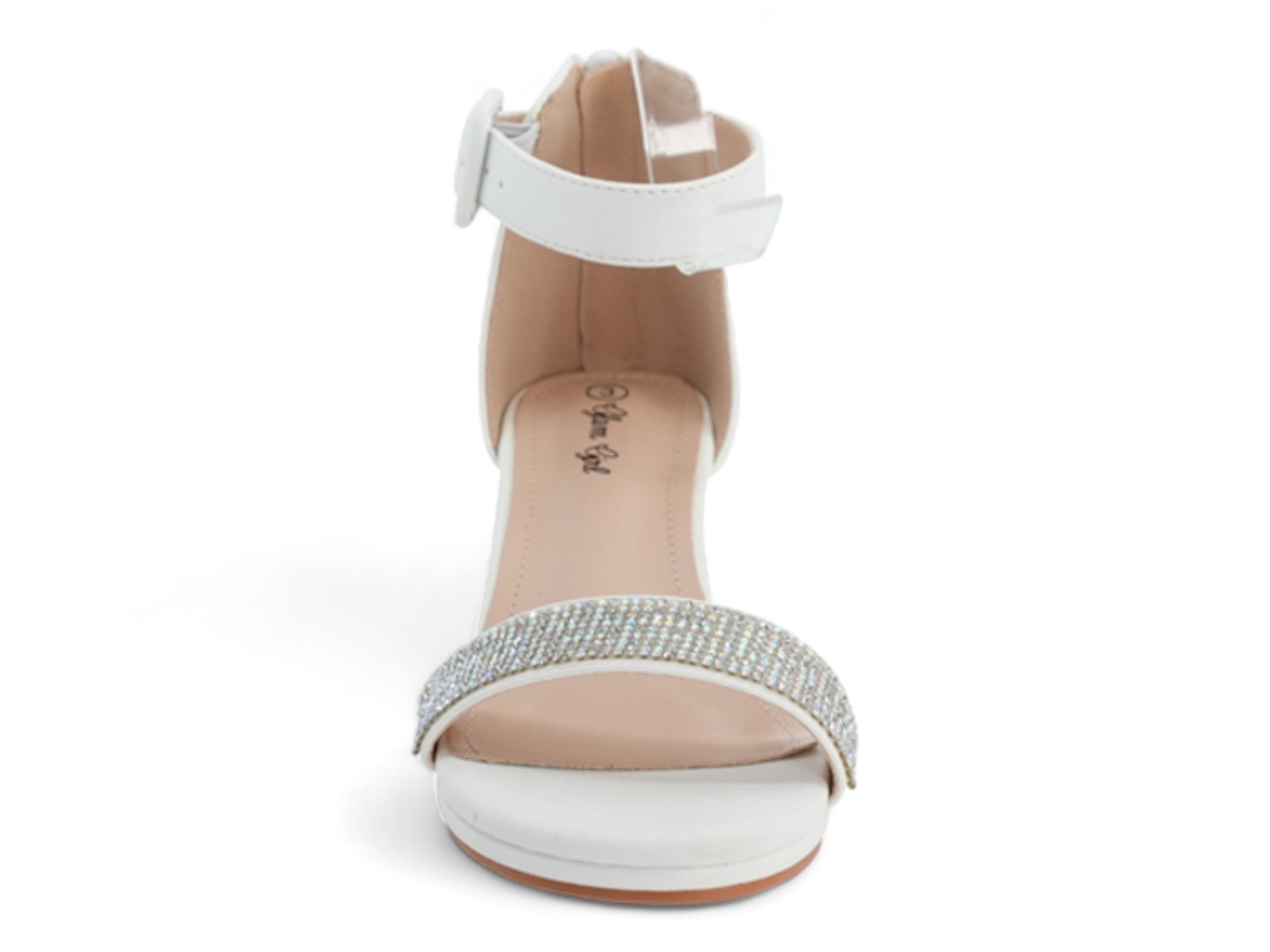 Girls' White Claire Dress Shoe