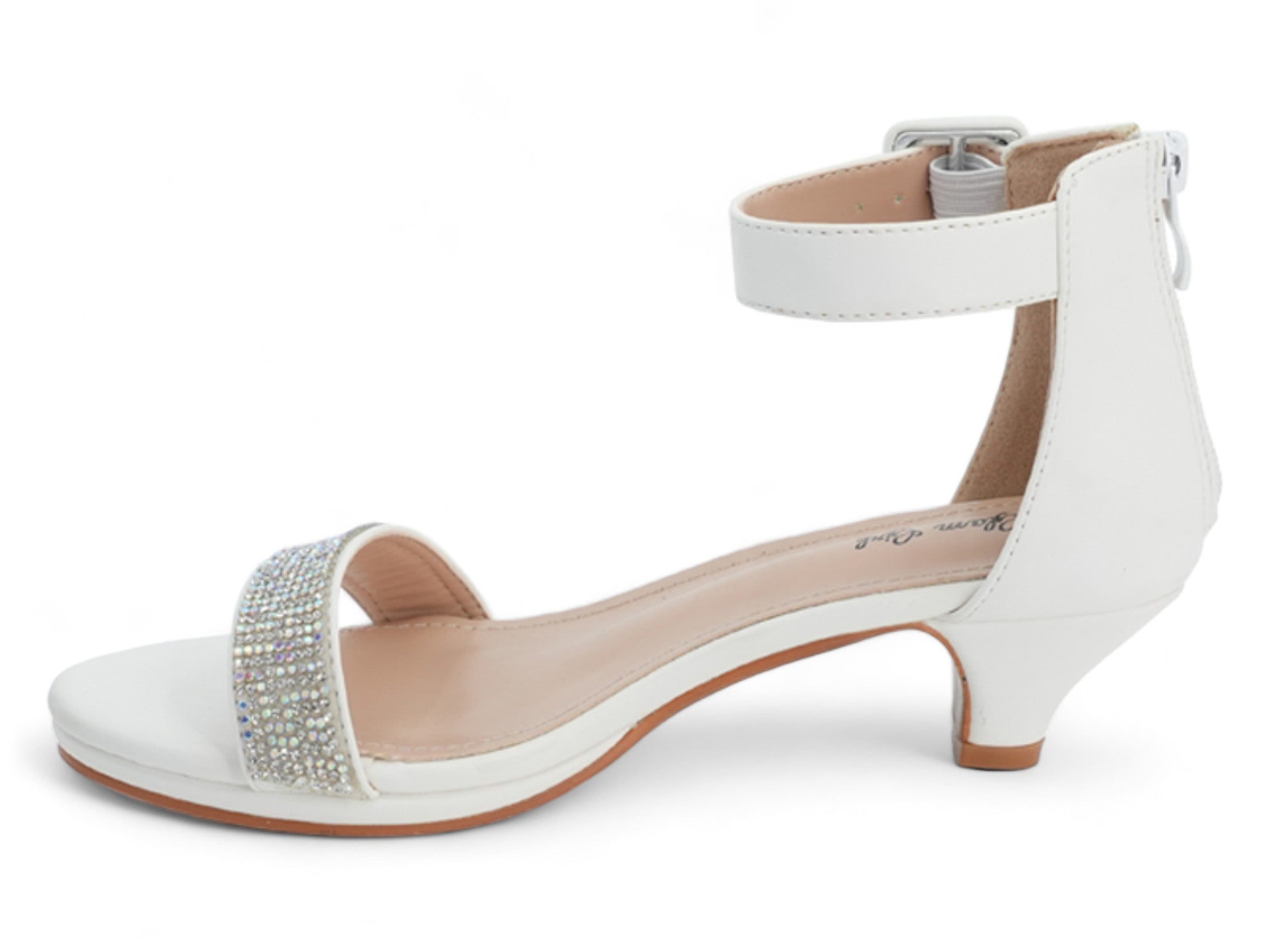 Girls' White Claire Dress Shoe