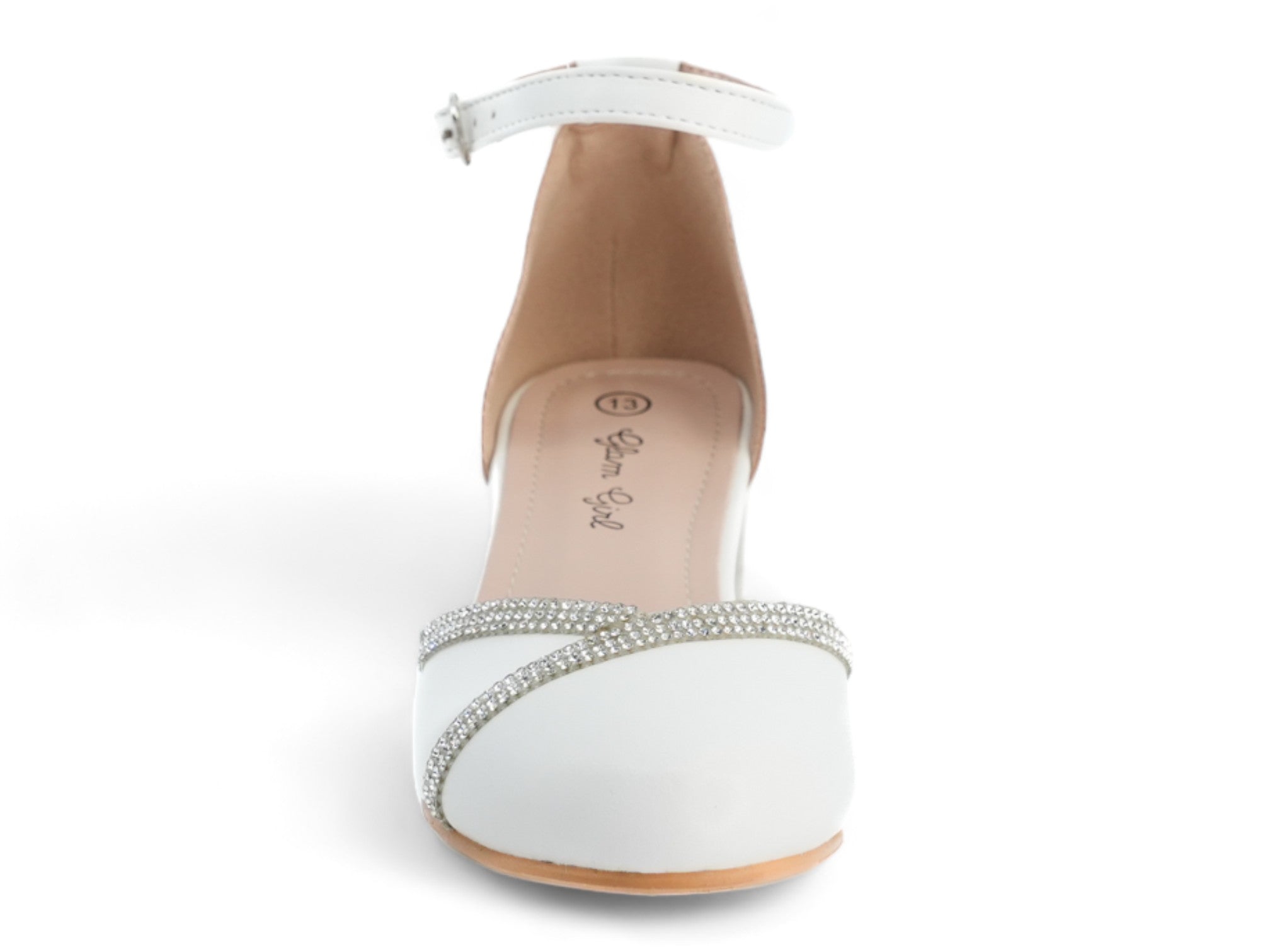 Girls' White Sami Dress Shoe