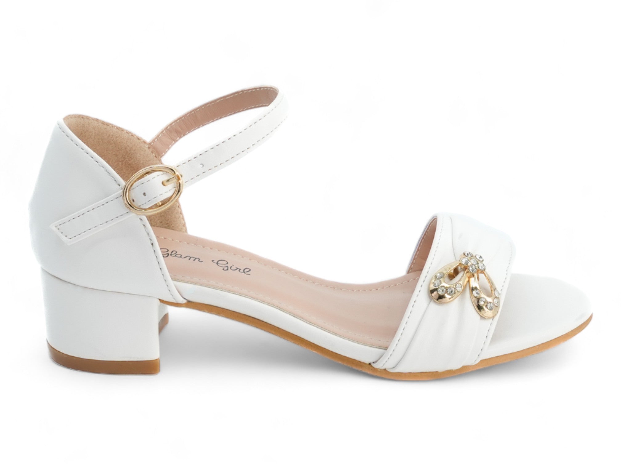 Girls' White Louisa Dress Shoe