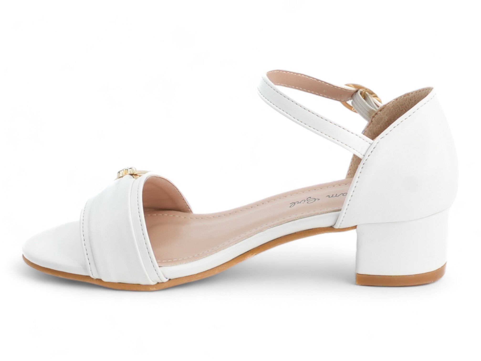 Girls' White Louisa Dress Shoe