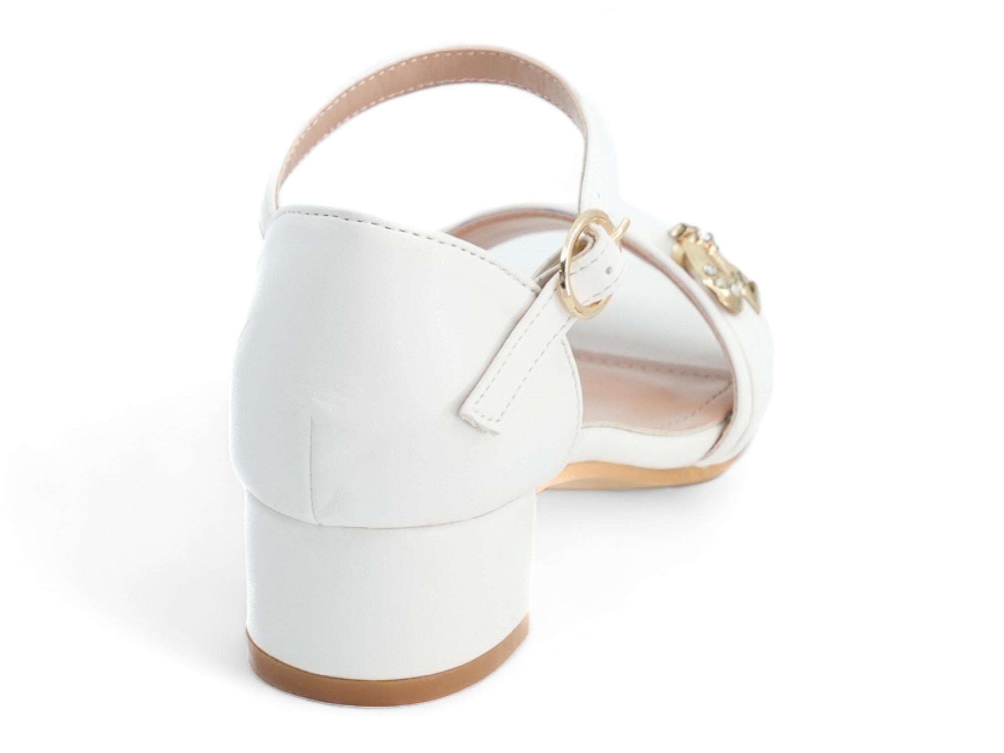 Girls' White Louisa Dress Shoe